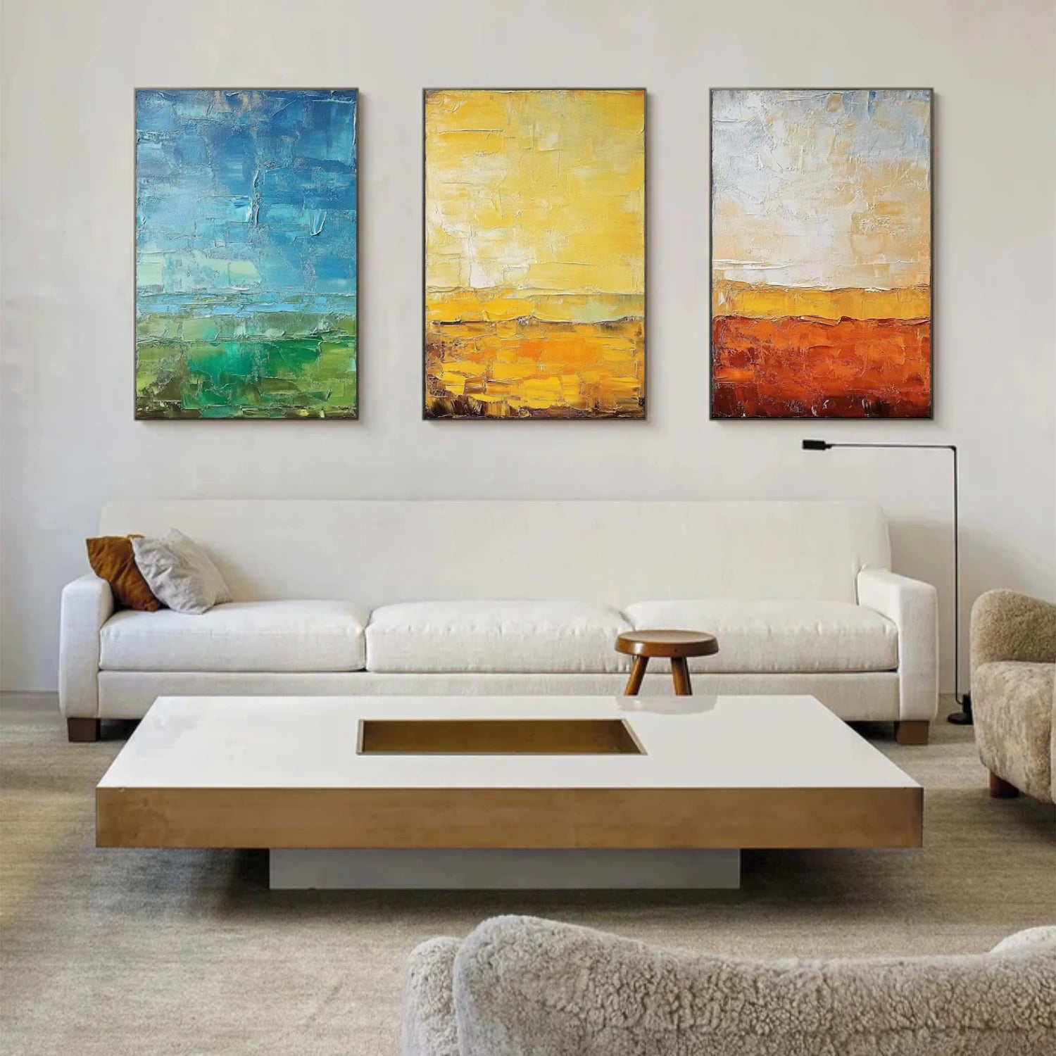 Abstract Canvas Art Set of 3 #WS883
