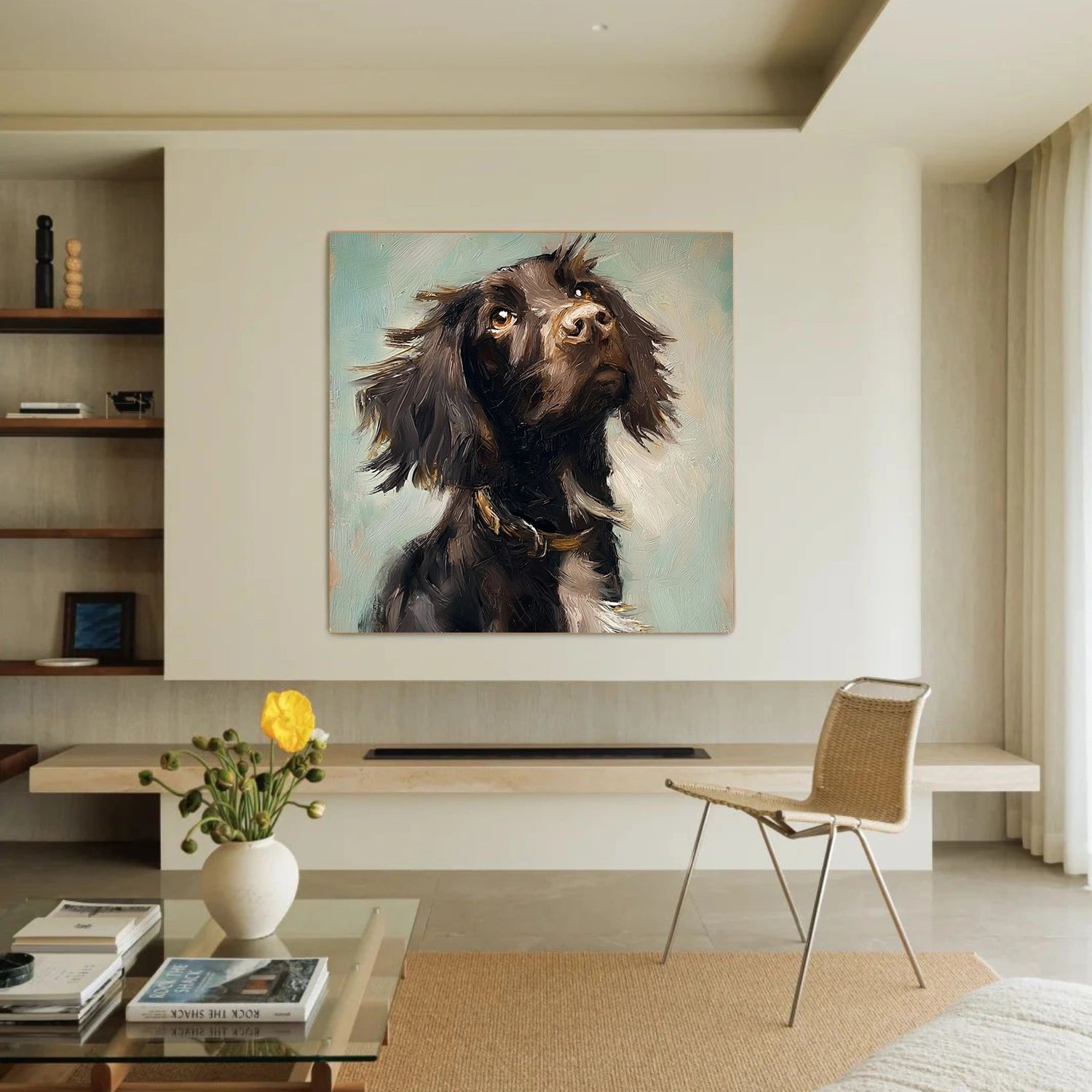 Abstract Animal Dog Wall Art #AL197