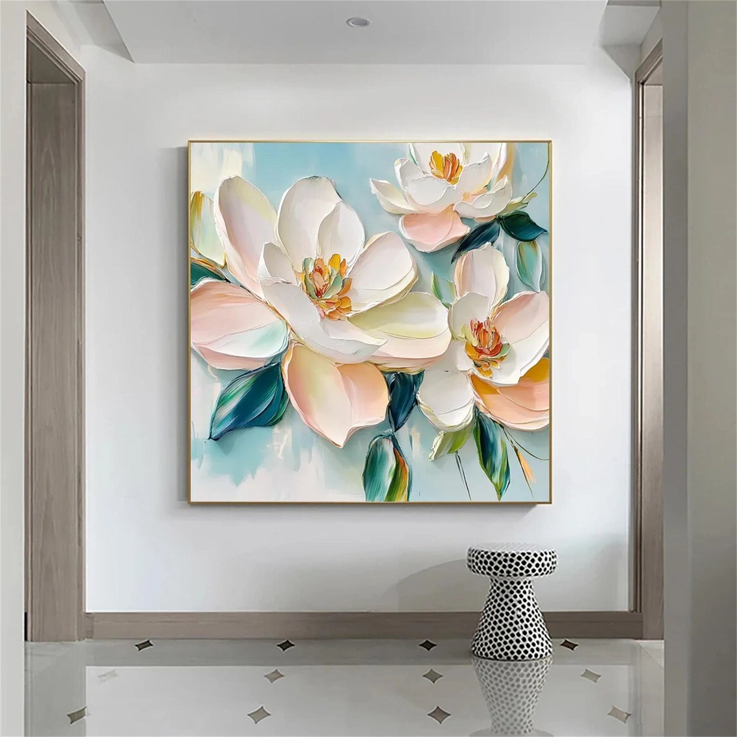 Flower & Tree Abstract Textured Wall Art #ML112