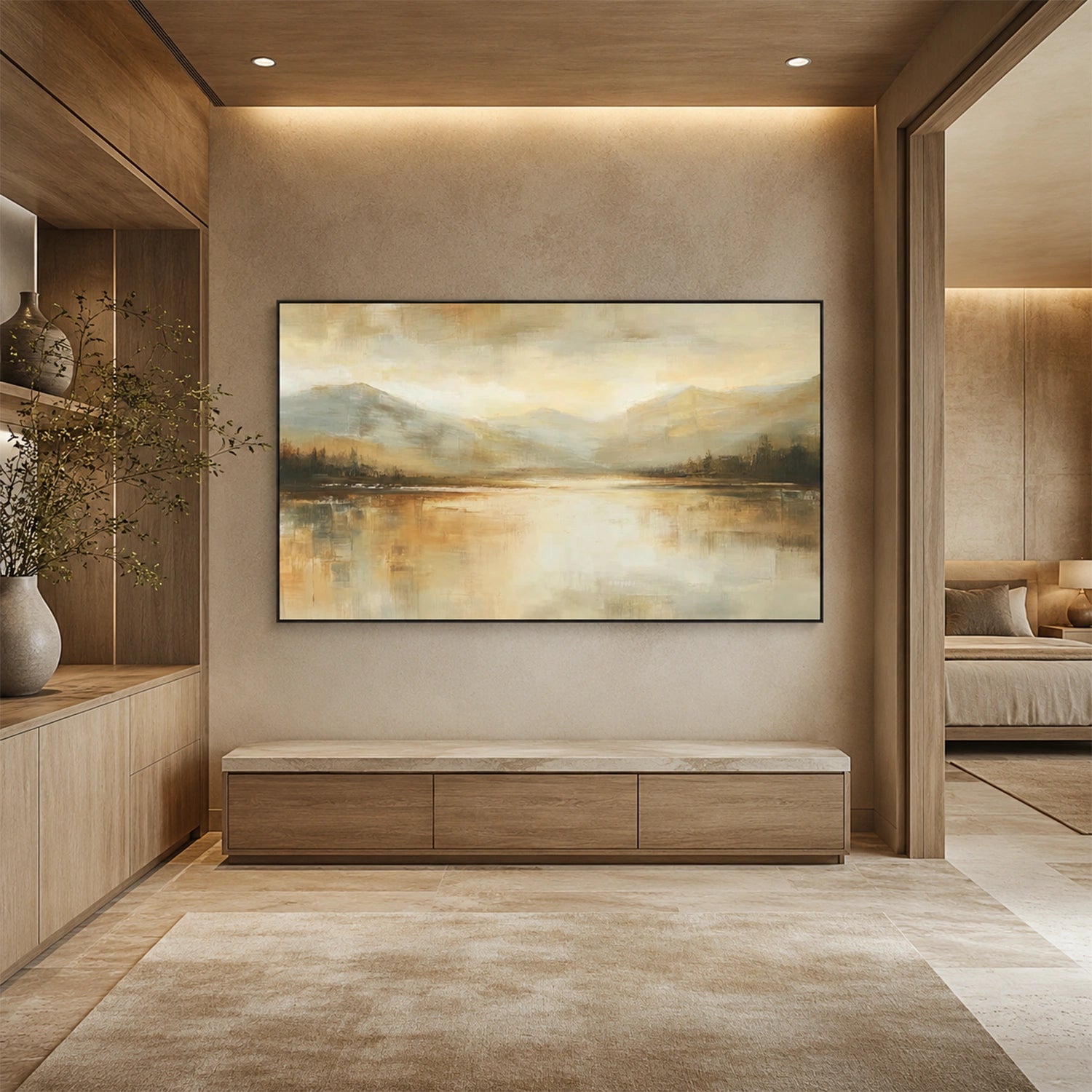Abstract Mountain Canvas Art #MM408