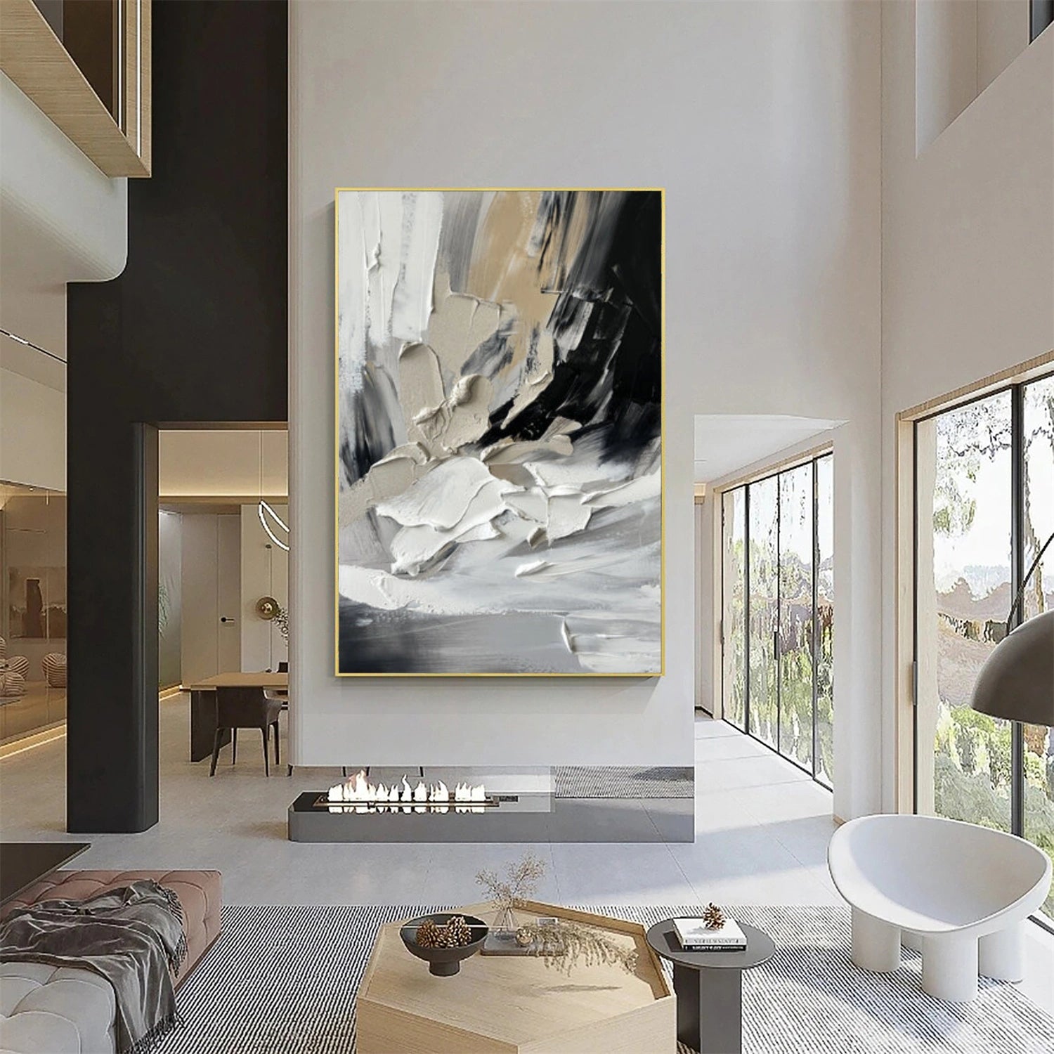 Minimalist Textured Canvas Art #MM319