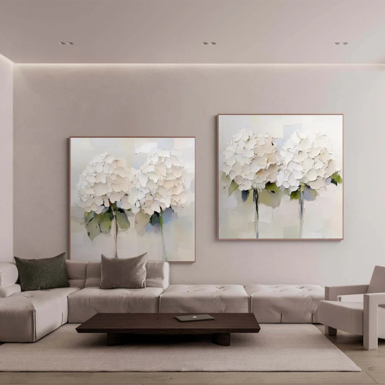 Flower & Tree Abstract Textured Wall Art #ML146