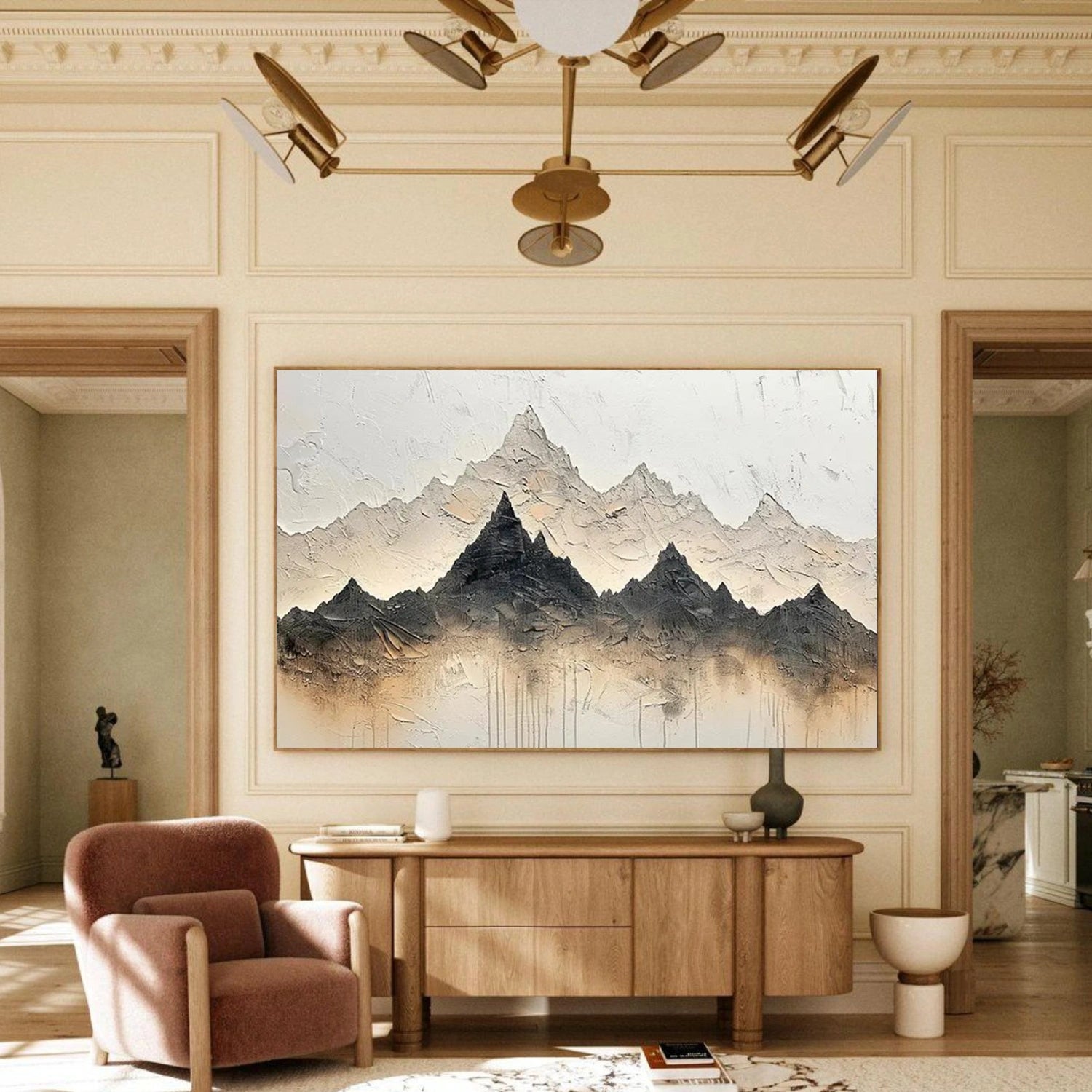 Minimalist Mountain Canvas Art #MM363