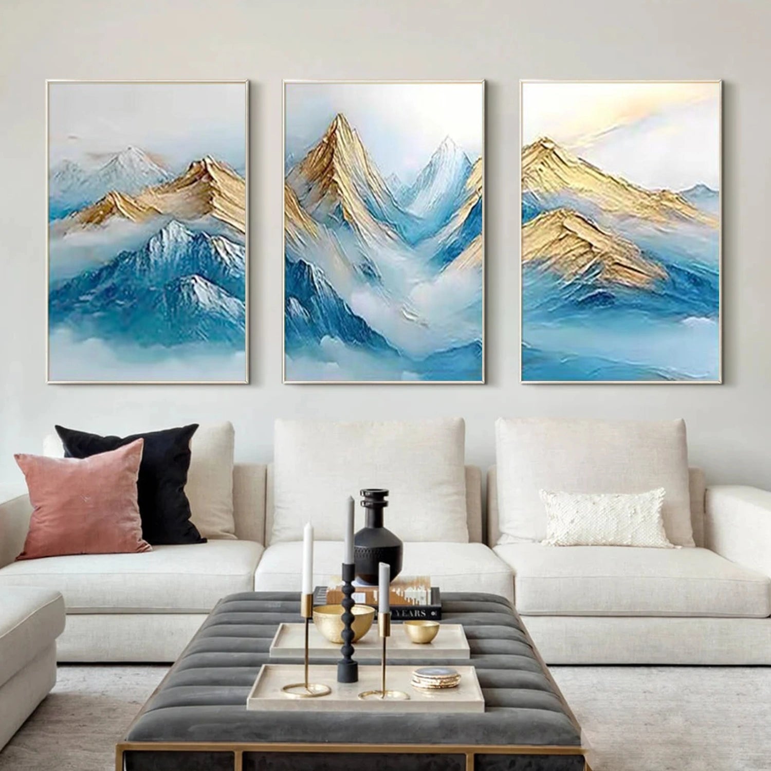 Minimalist Mountain Canvas Art Set of 3 #MM301