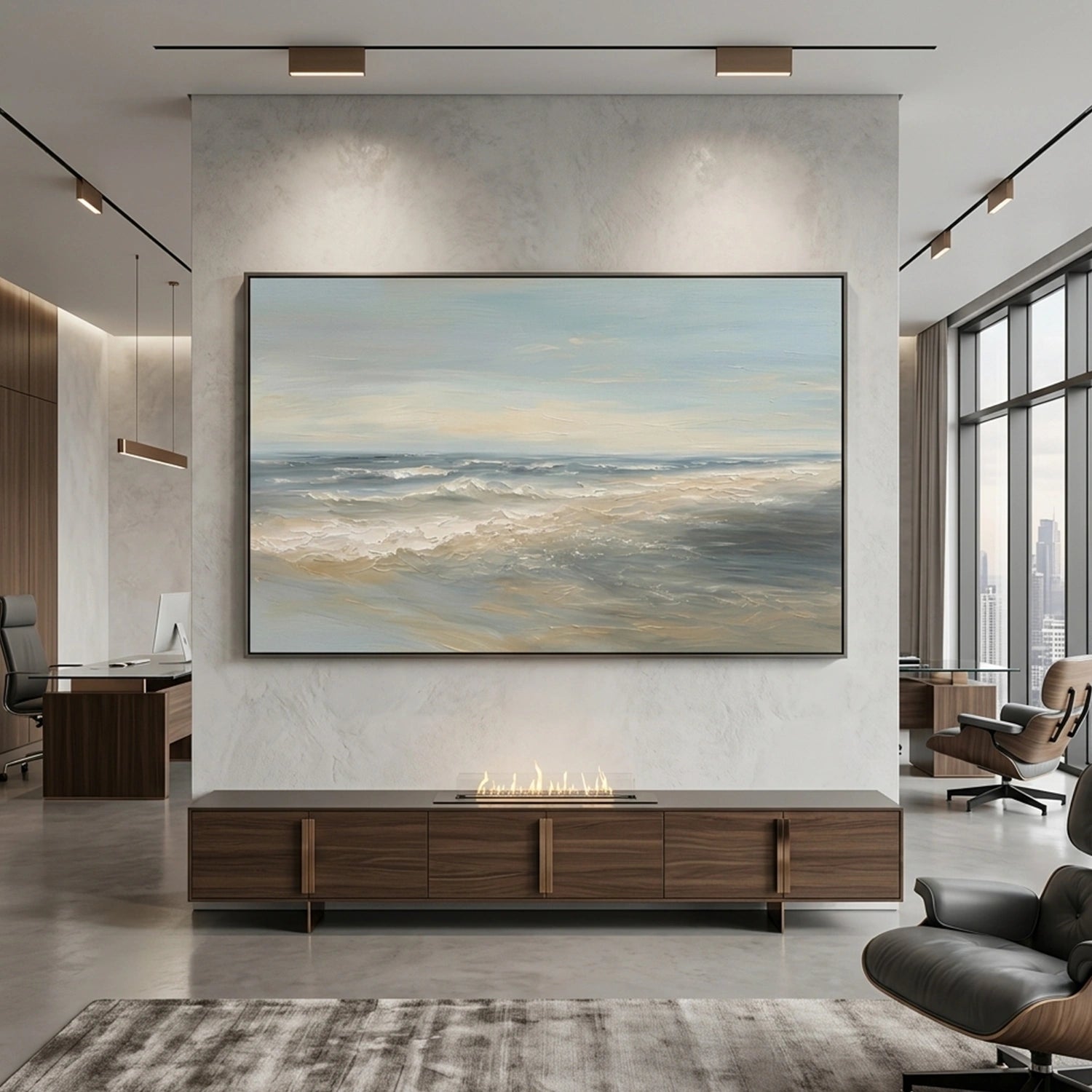 Sea & Sky Abstract Wall Art #MS315