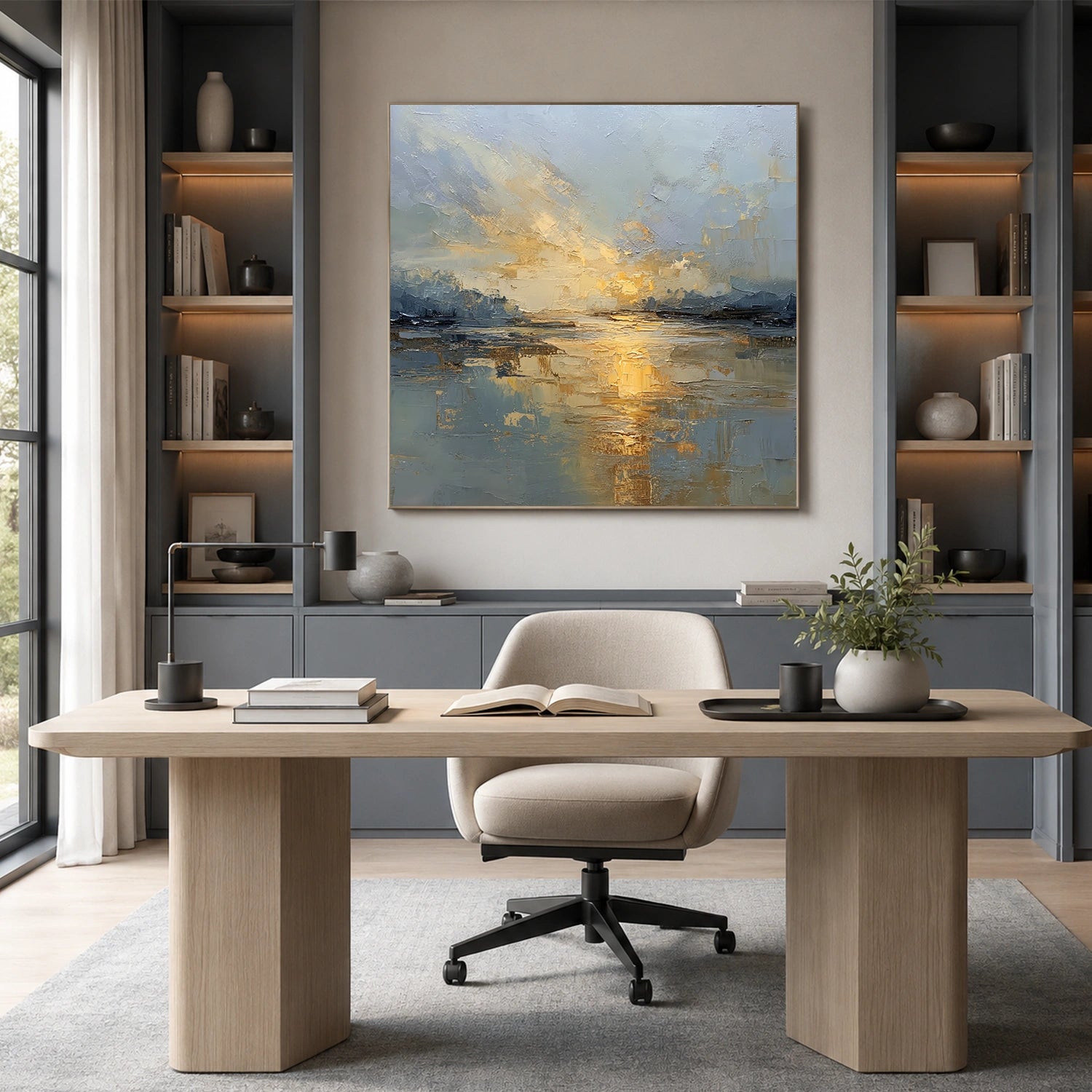 Sea & Sky Abstract Wall Art #MS342