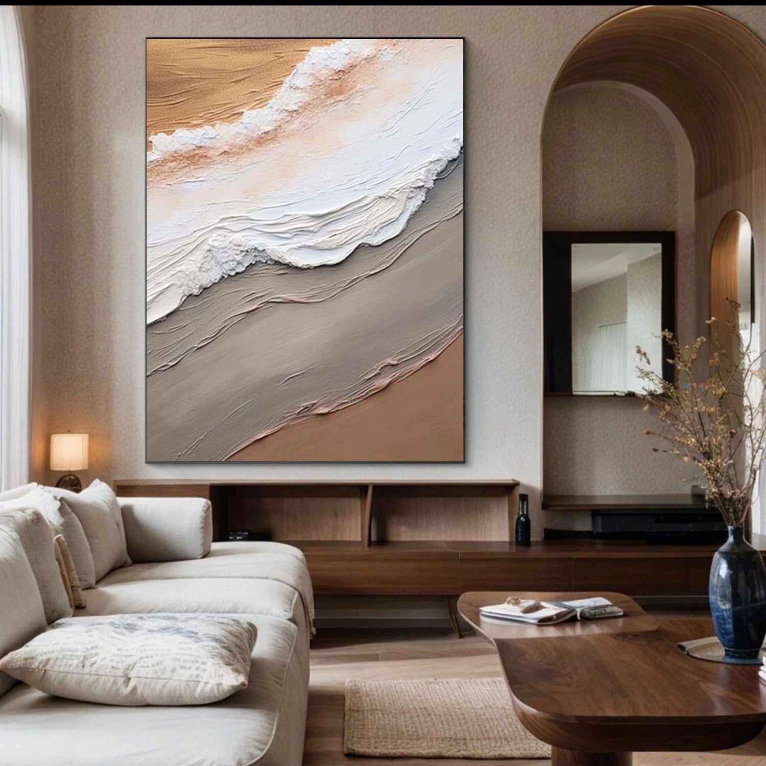 Sea & Sky Abstract Textured Wall Art #MS217