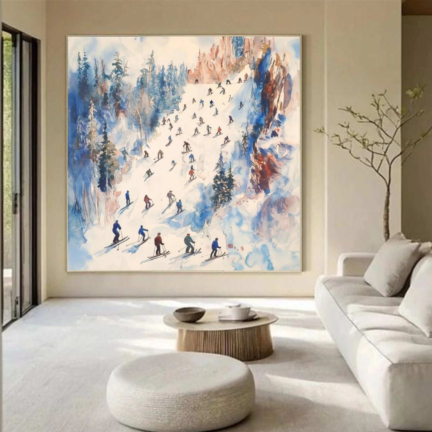 Skiing Sport Wall Art #SA037