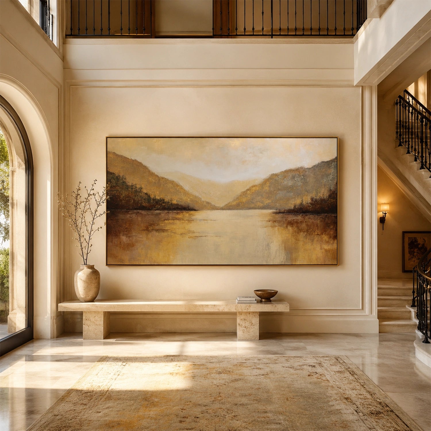 Abstract Mountain Canvas Art #MM409