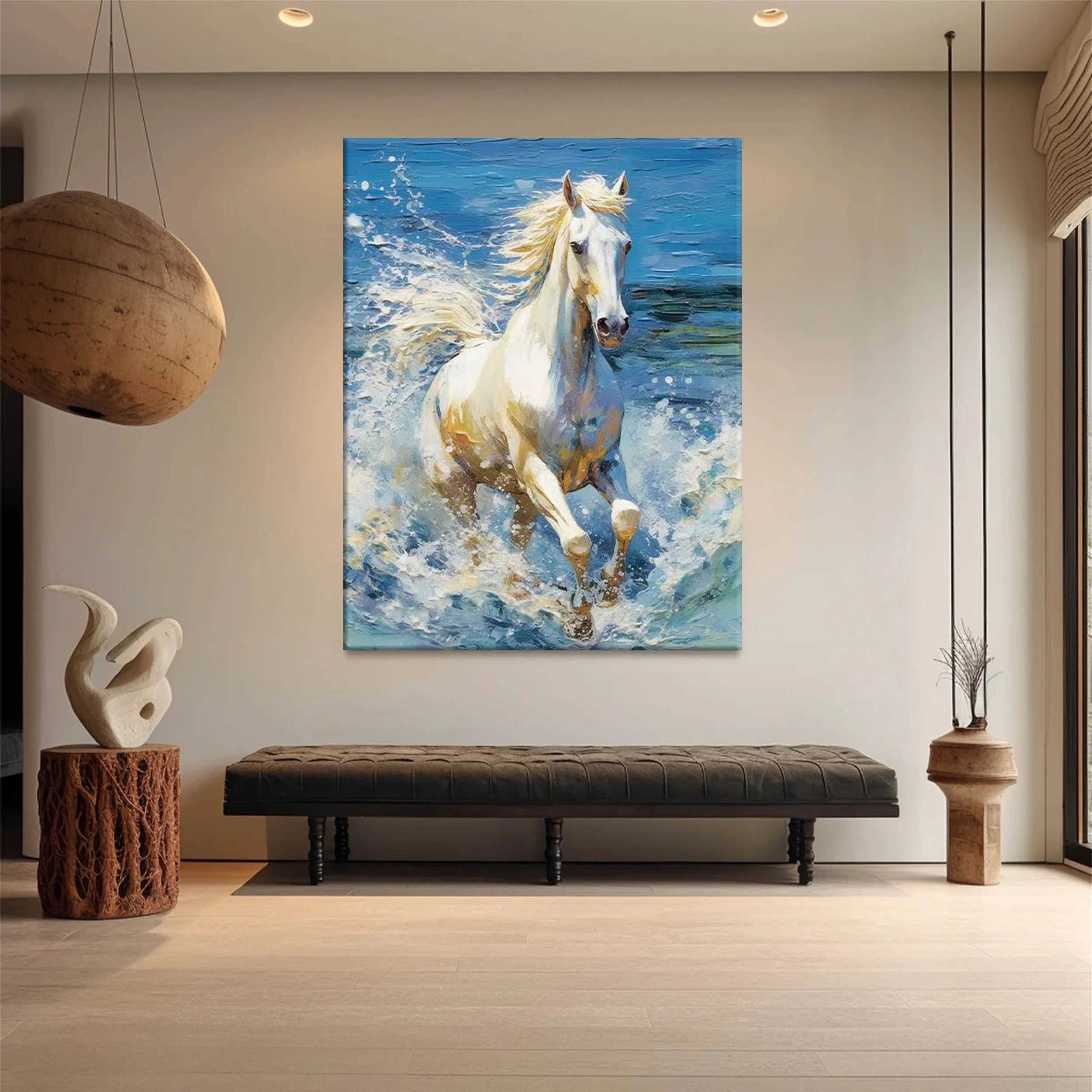 Colorful Horse Abstract Animal Wall Art #AL030