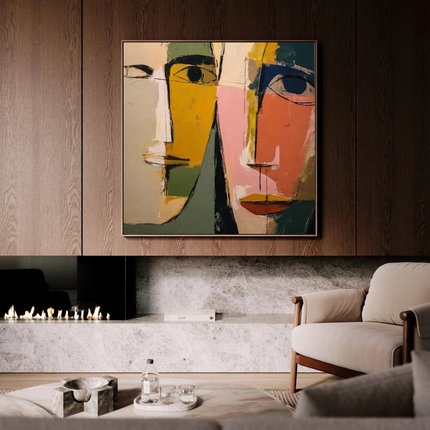 Abstract Portrait Wall Art #AP068