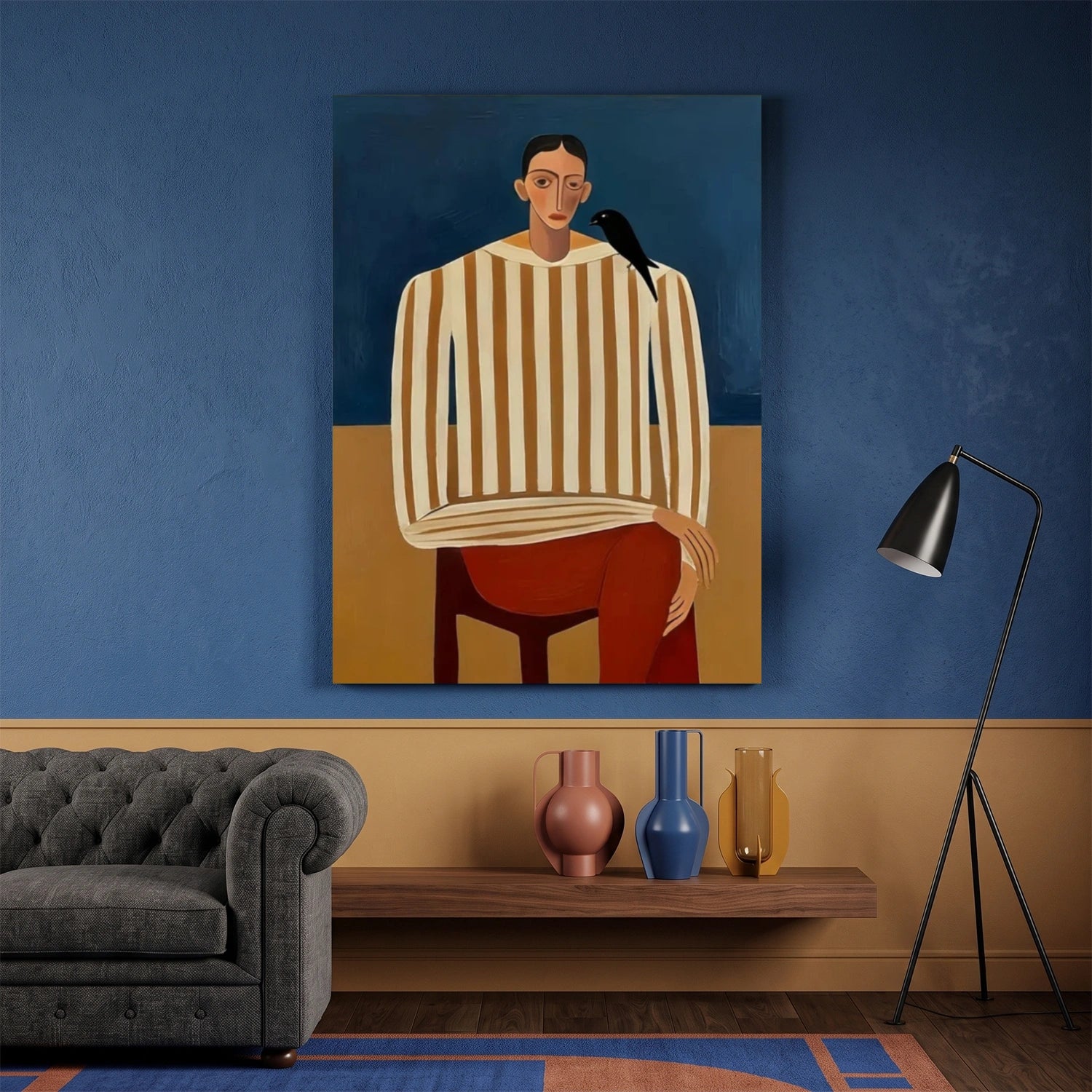 Abstract Portrait Wall Art #AP134
