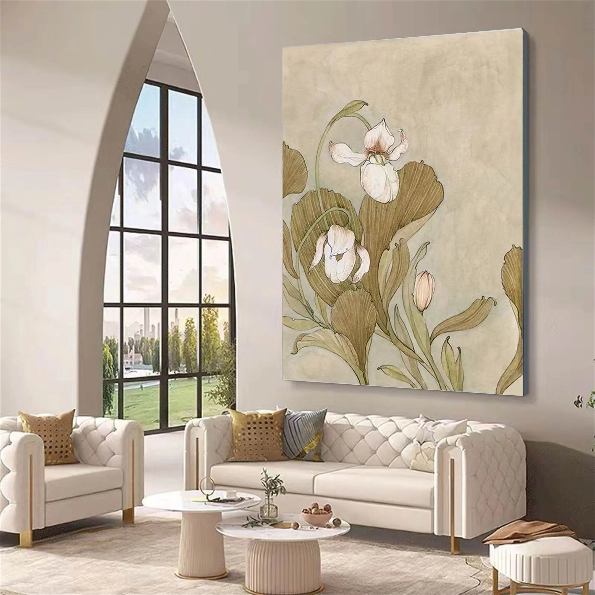 Flower & Tree Abstract Wall Art #ML024