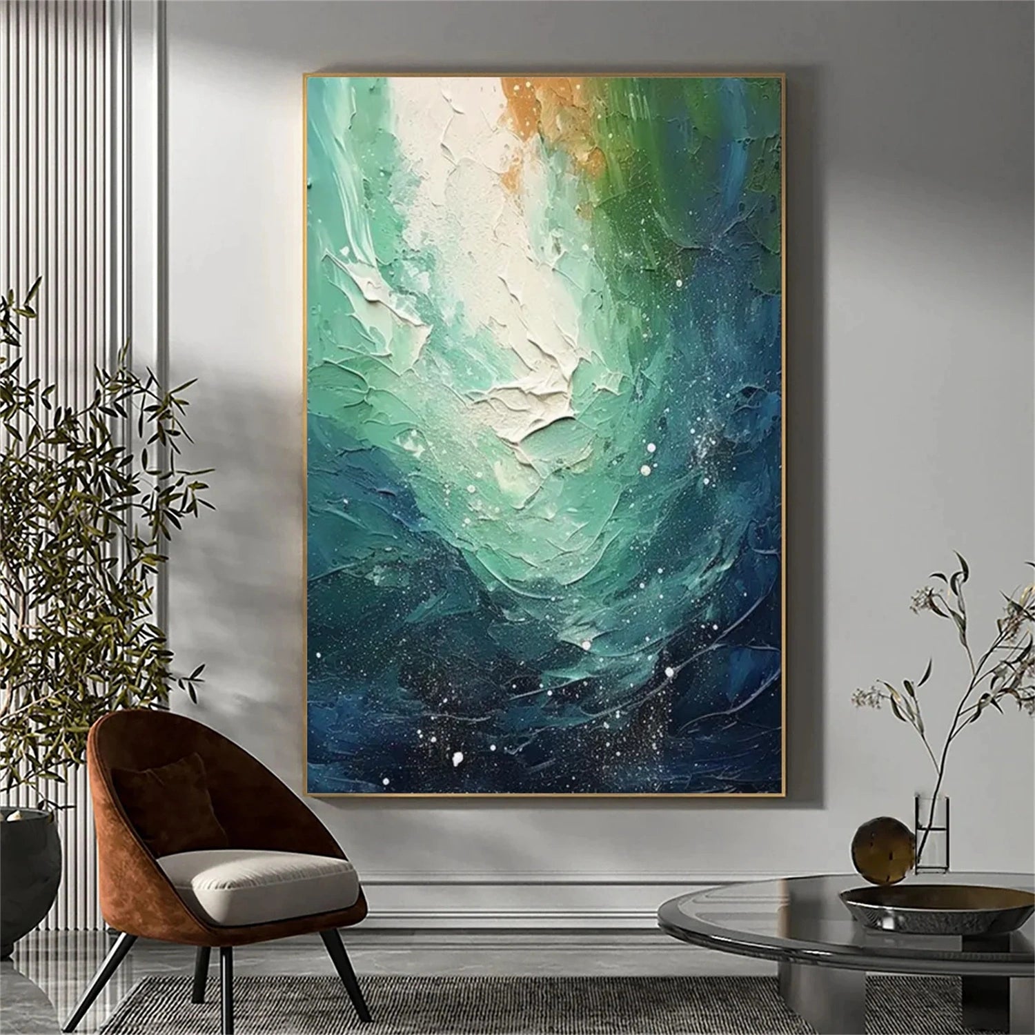 Sea & Sky Abstract Textured Wall Art #MS201