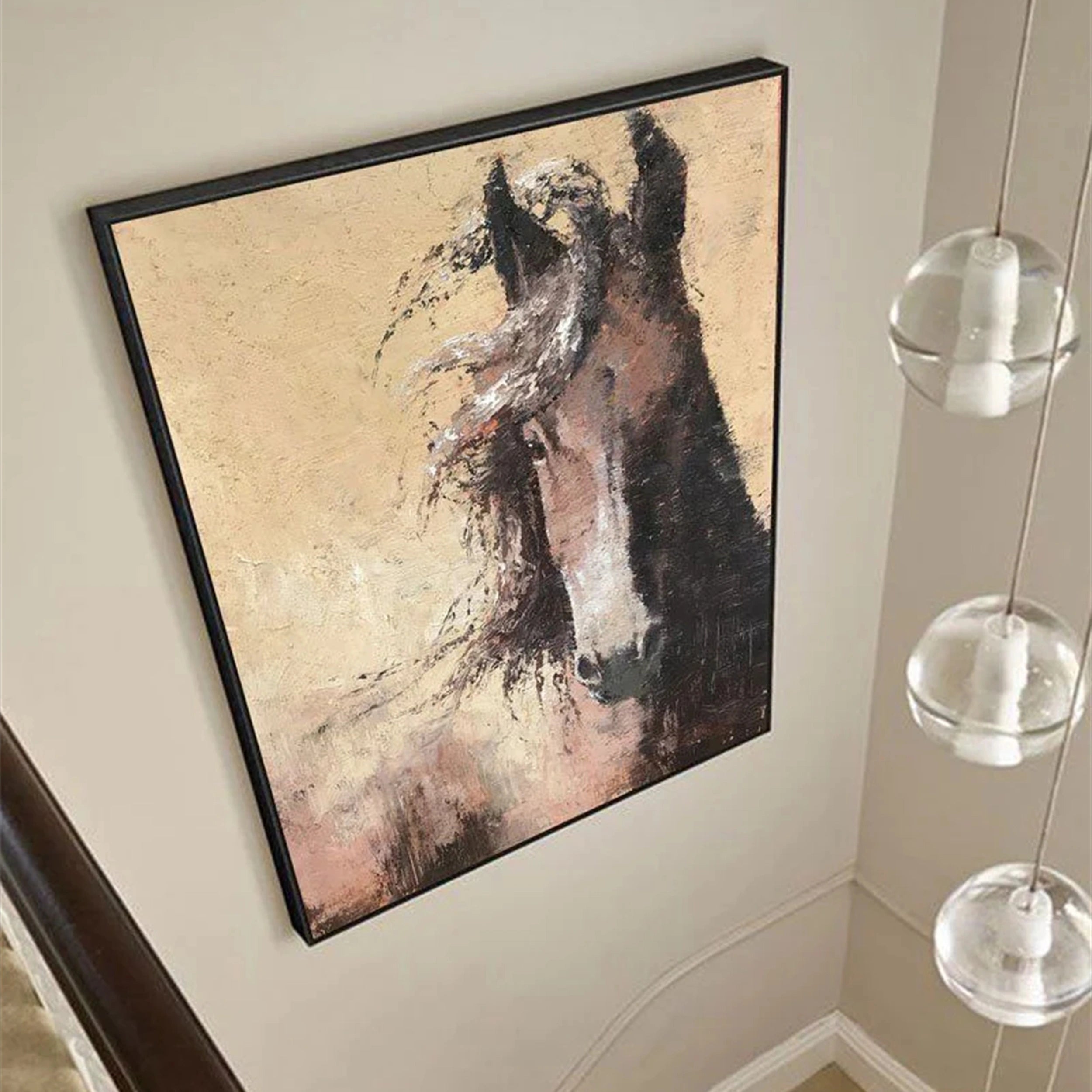 Colorful Horse Abstract Animal Wall Art #AL051