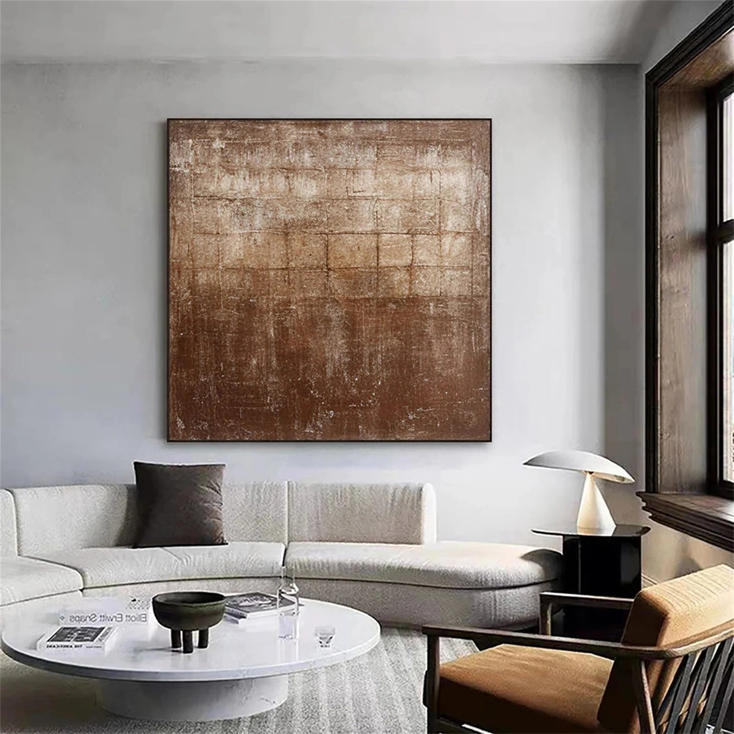 Minimalist Brown & Beige Art #MB014