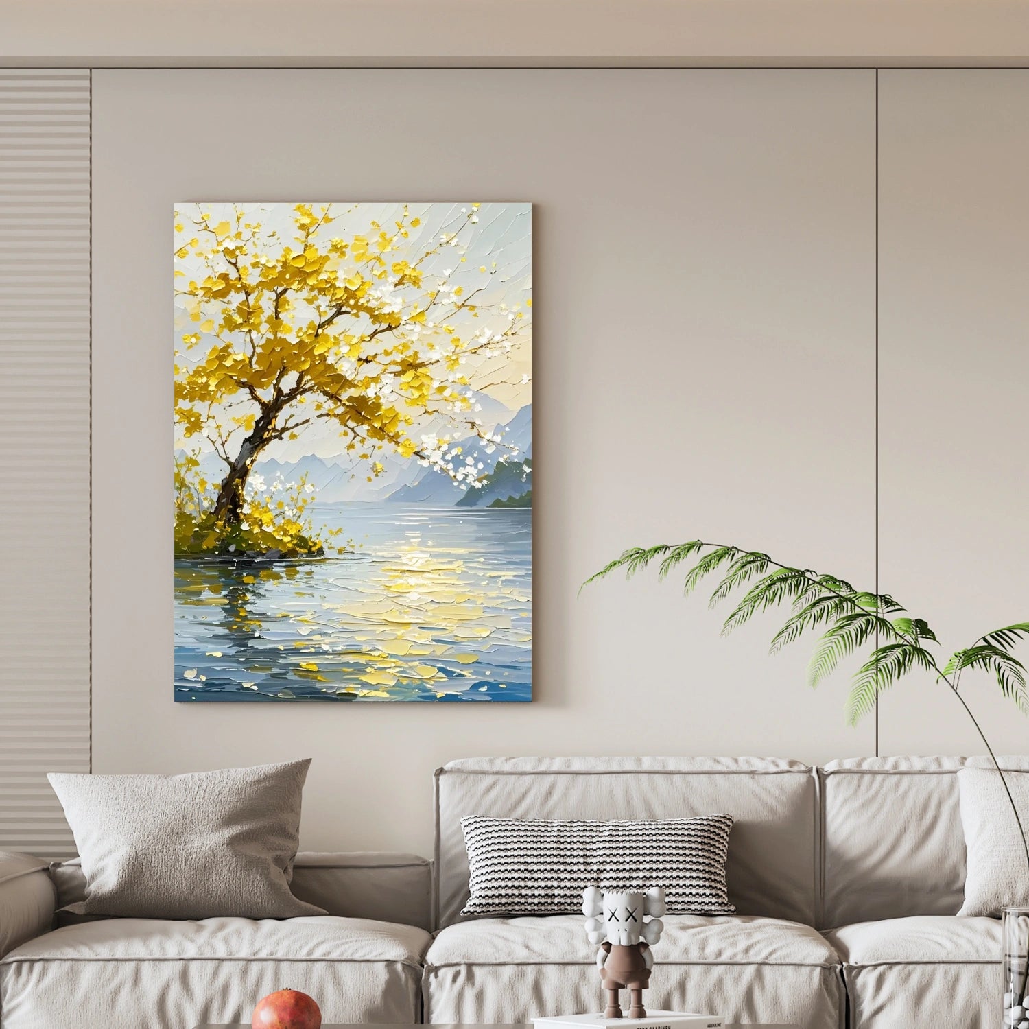 Flower & Tree Abstract Textured Wall Art #ML169