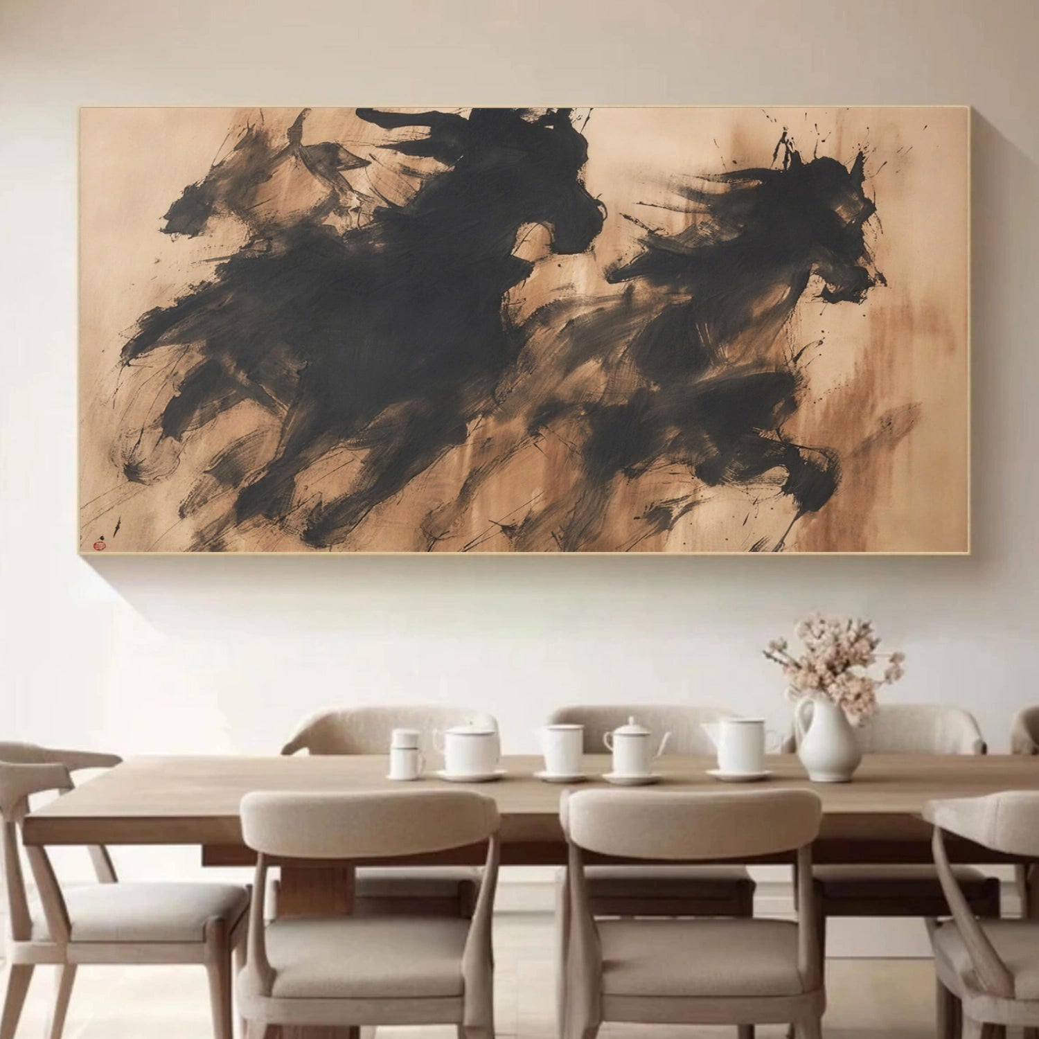 Abstract Animal Horse Wall Art #AL173