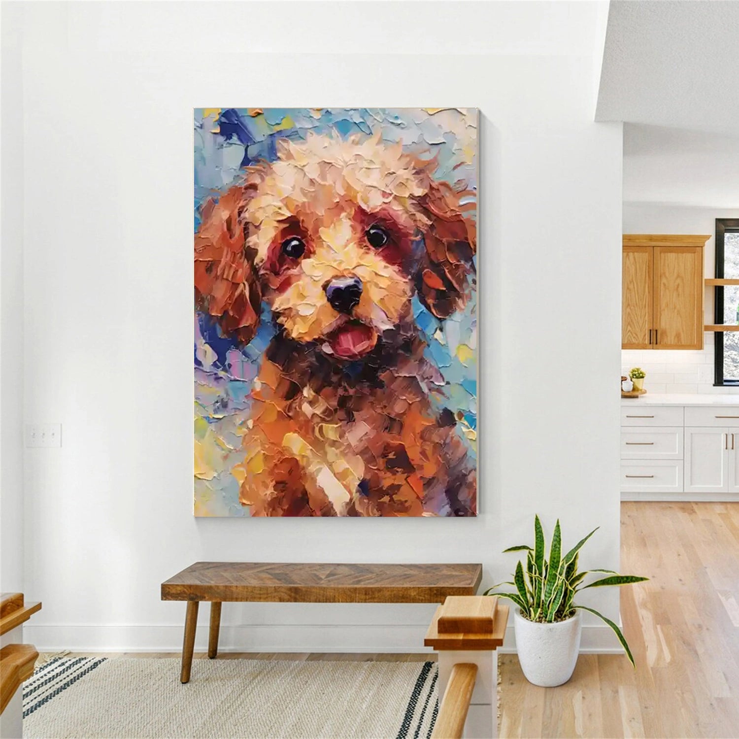 Abstract Animal Dog Wall Art #AL116