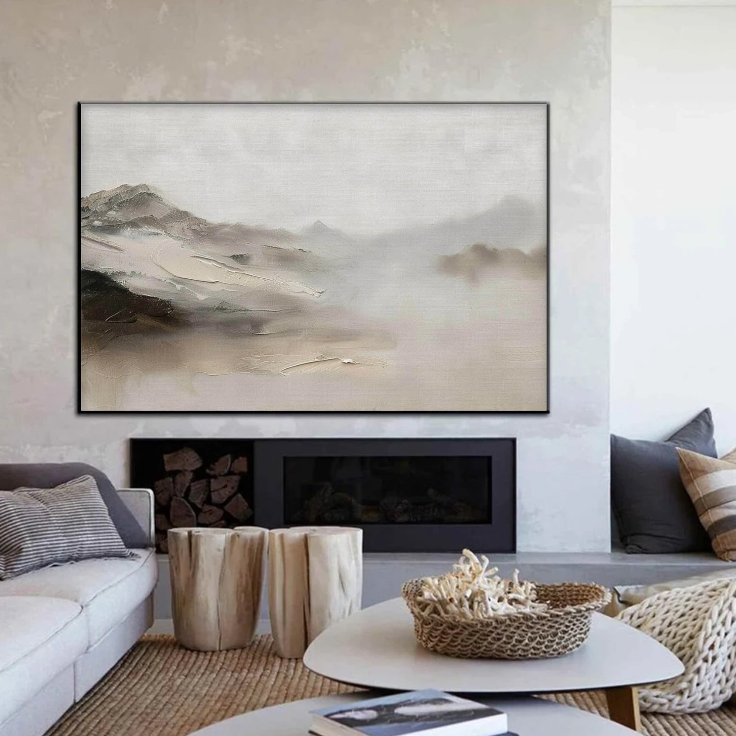 Minimalist Mountain Canvas Art #MM388