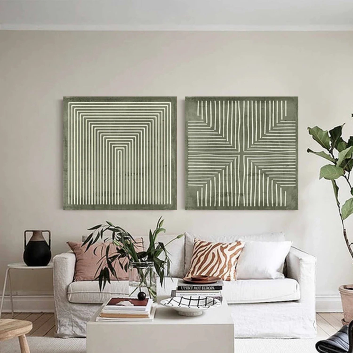 Minimalist Canvas Art Set of 2 #MM263