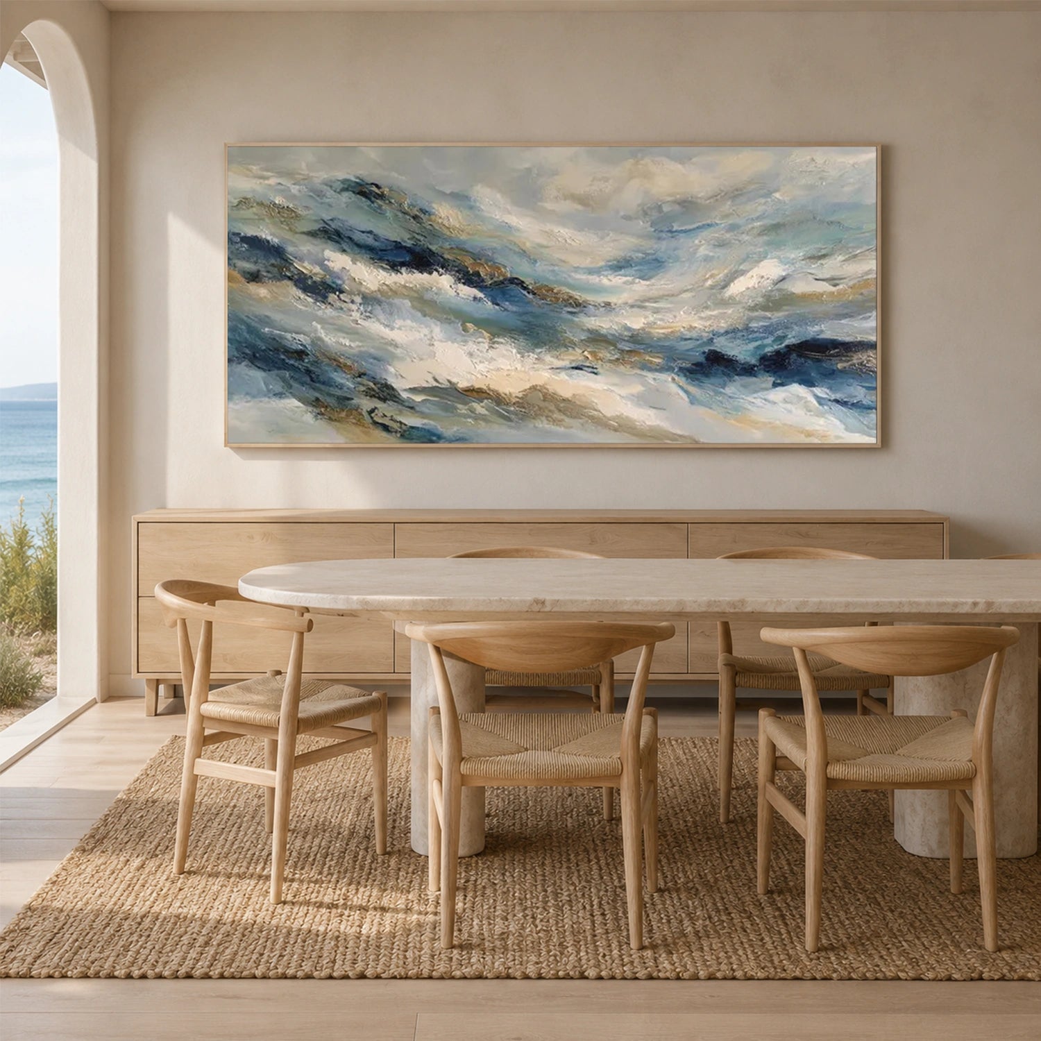 Sea & Sky Abstract Wall Art #MS361