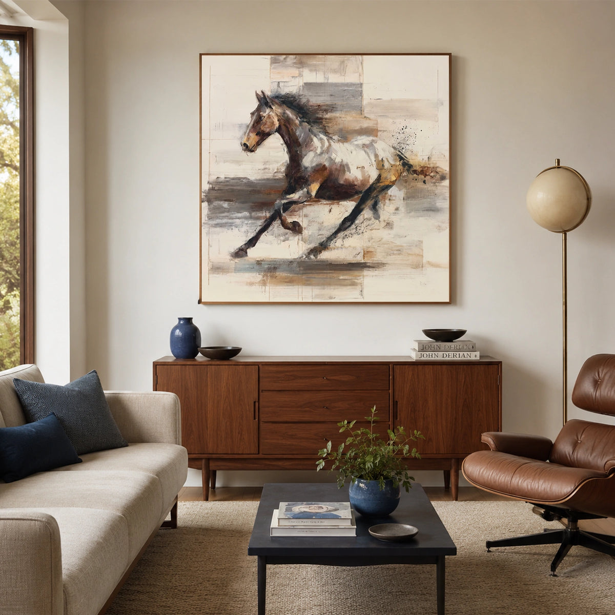 Abstract Animal Horse Wall Art #AL233