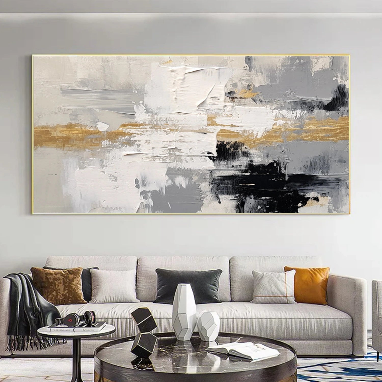 Abstract Textured Canvas Art #WS949