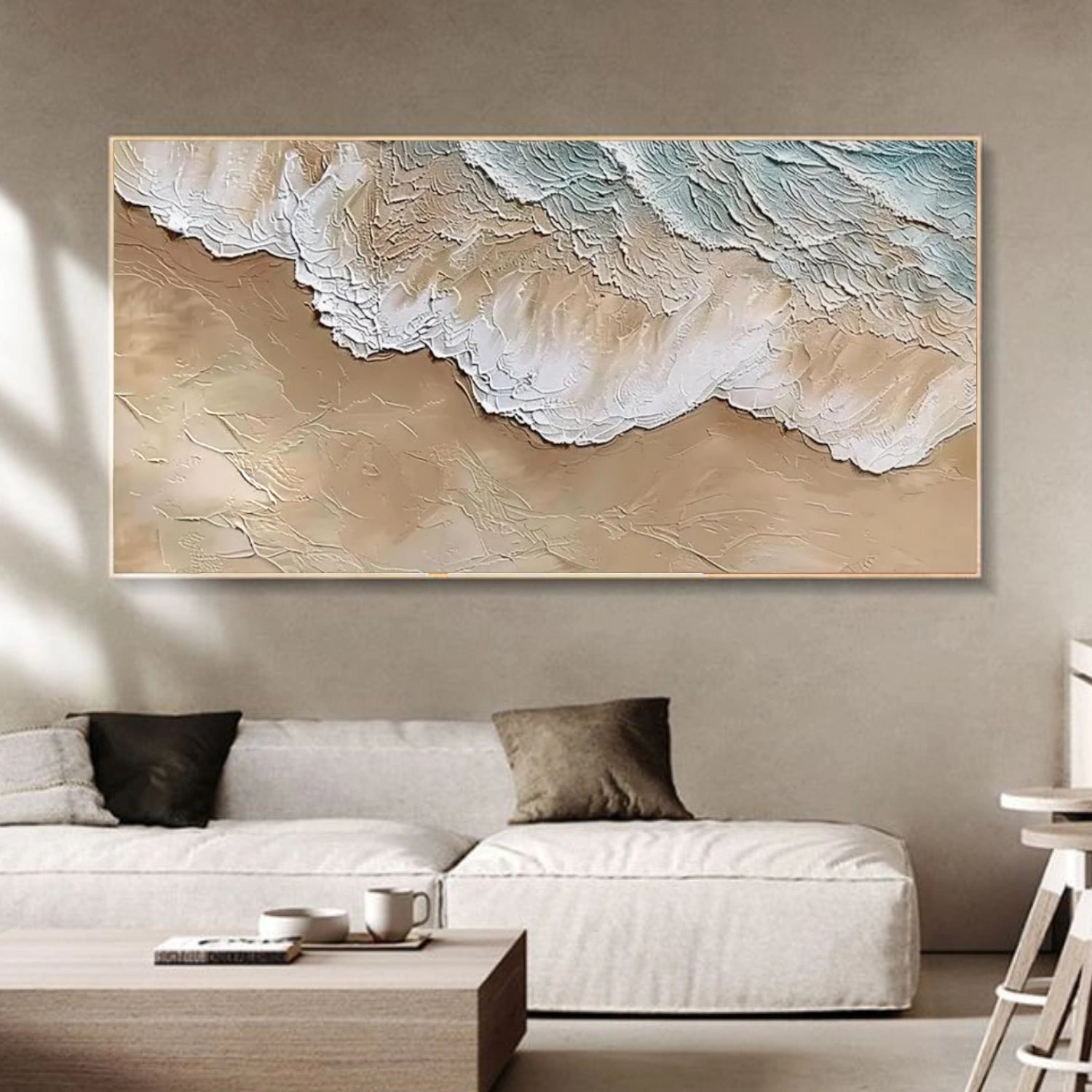 Sea & Sky Abstract Textured Wall Art #MS178