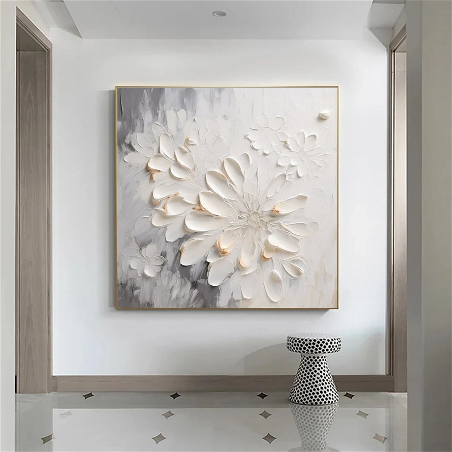 Flower & Tree Abstract Textured Wall Art #ML113