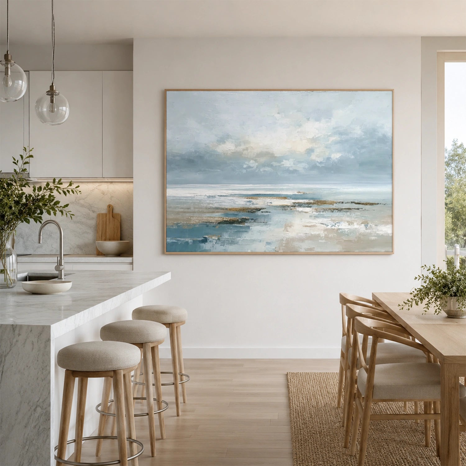 Sea & Sky Abstract Wall Art #MS348