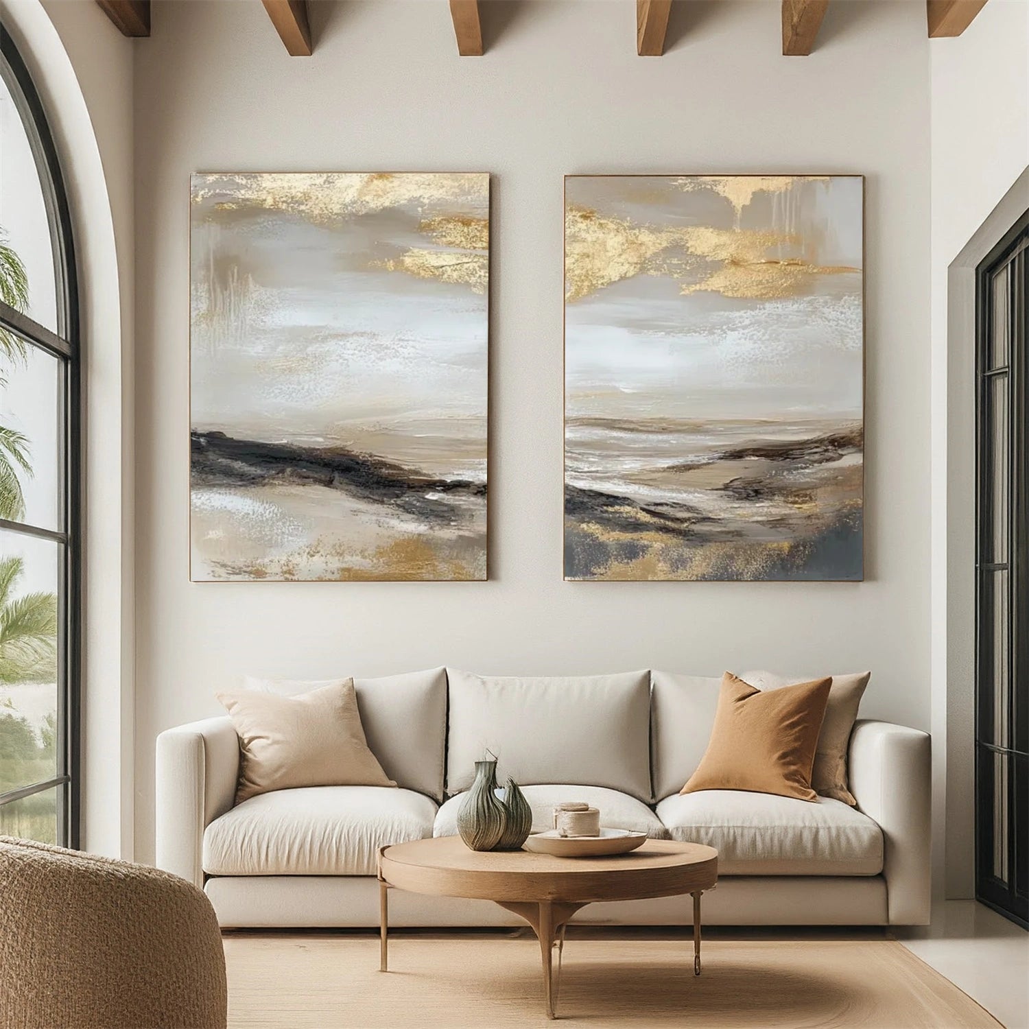 Abstract Canvas Art Set of 2 #WS859