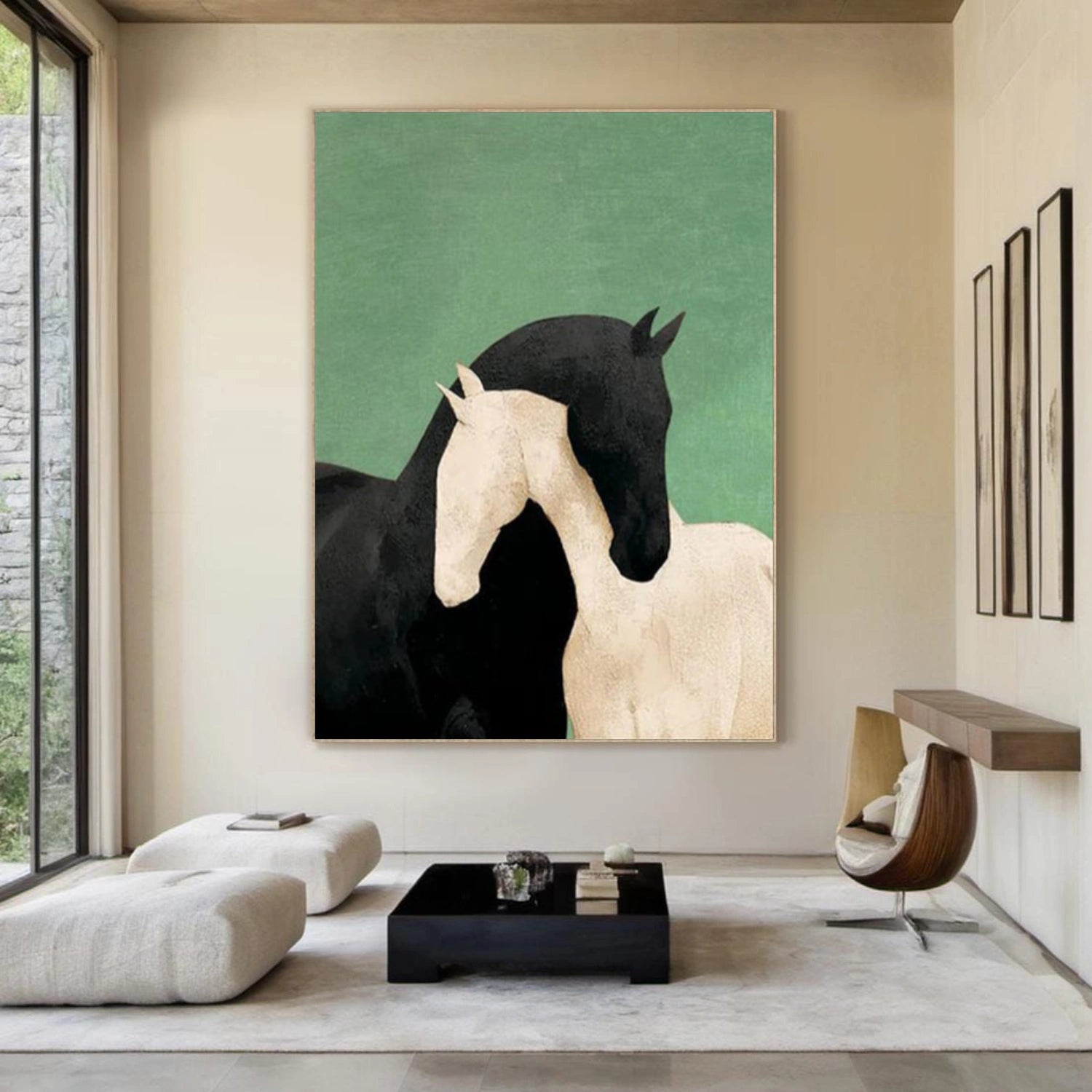 Abstract Animal Horse Wall Art #AL178