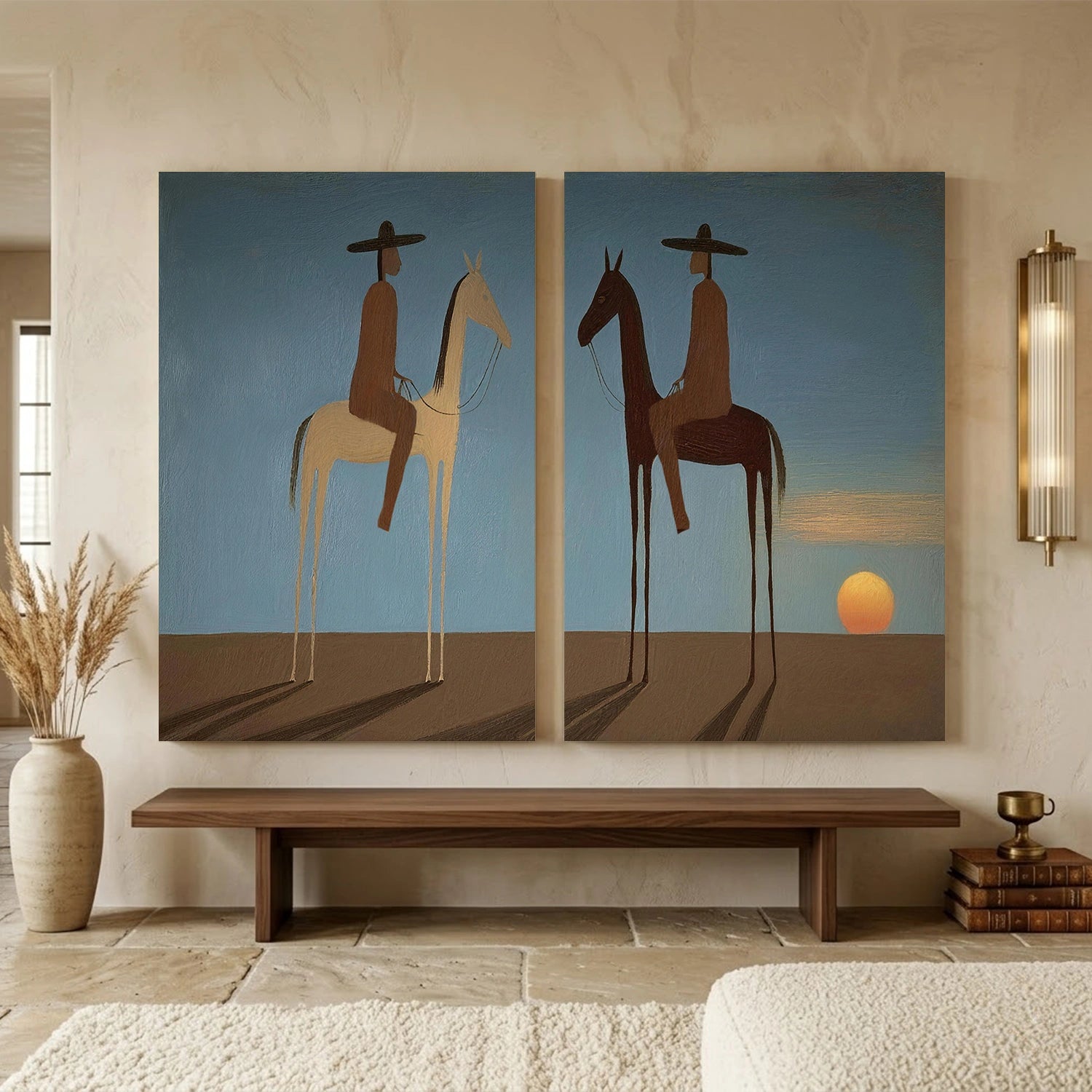 Vintage Americana Art Set of 2 #VA126