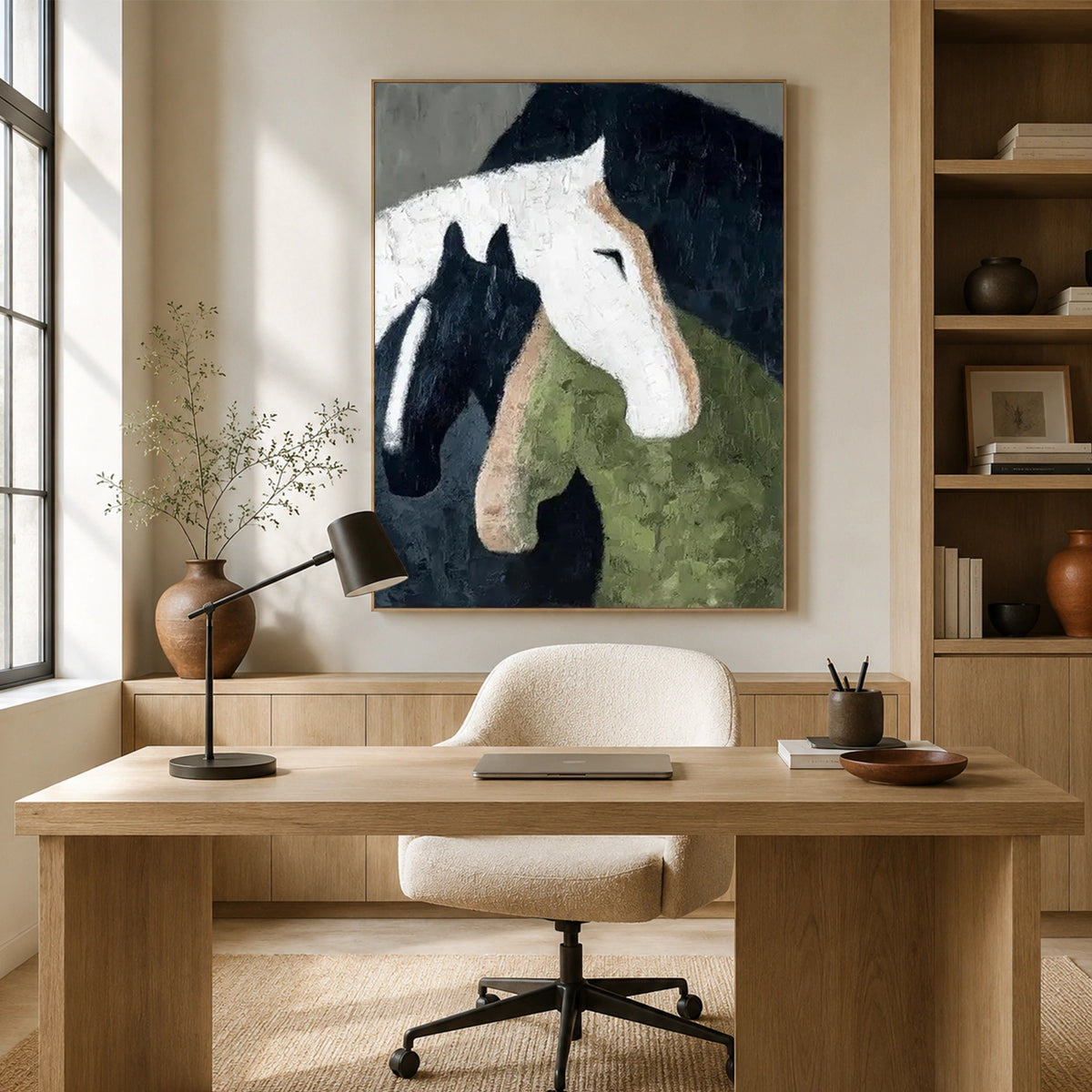 Abstract Animal Horse Wall Art #AL230