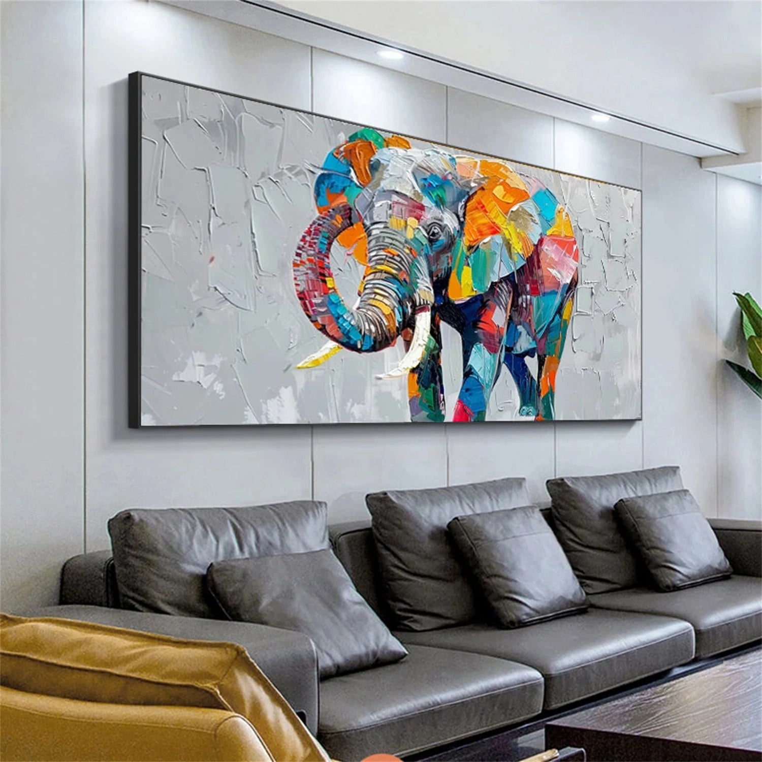 Colorful Abstract Animal Wall Art #AL090