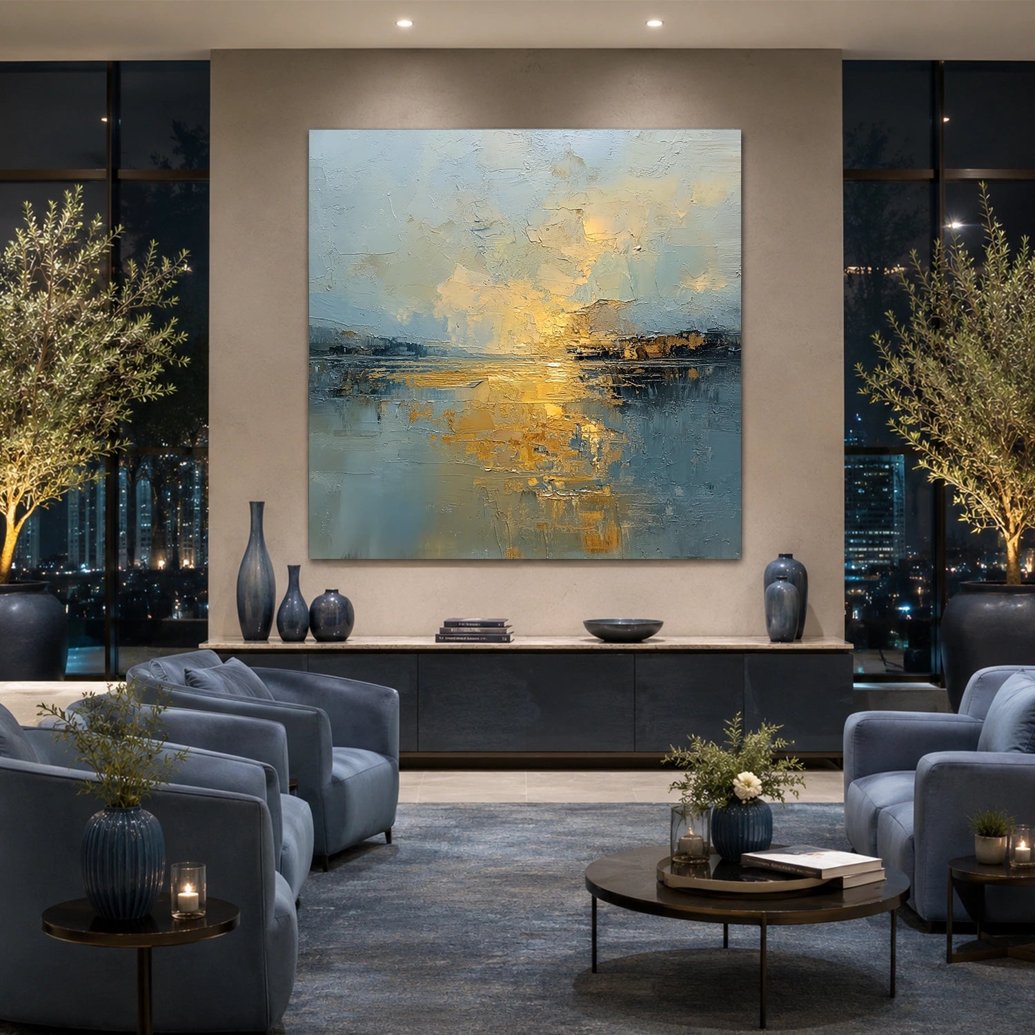 Sea & Sky Abstract Wall Art #MS340