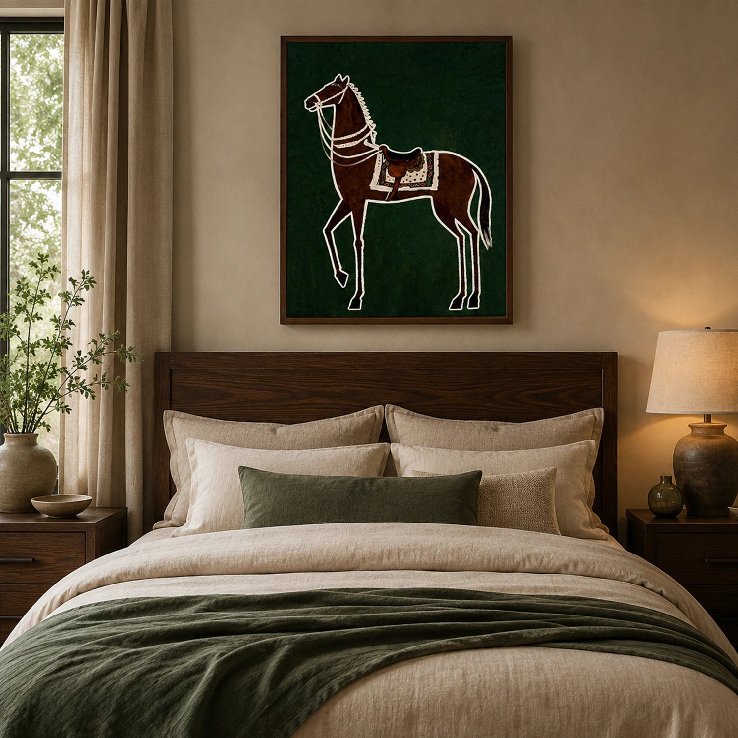Abstract Animal Horse Wall Art #AL227