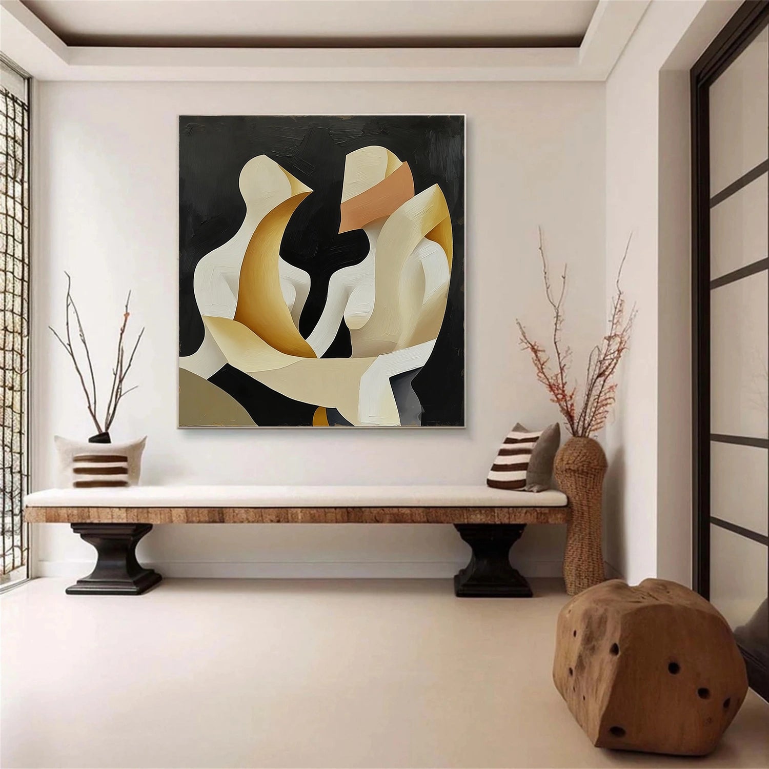 Abstract Portrait Wall Art #AP079