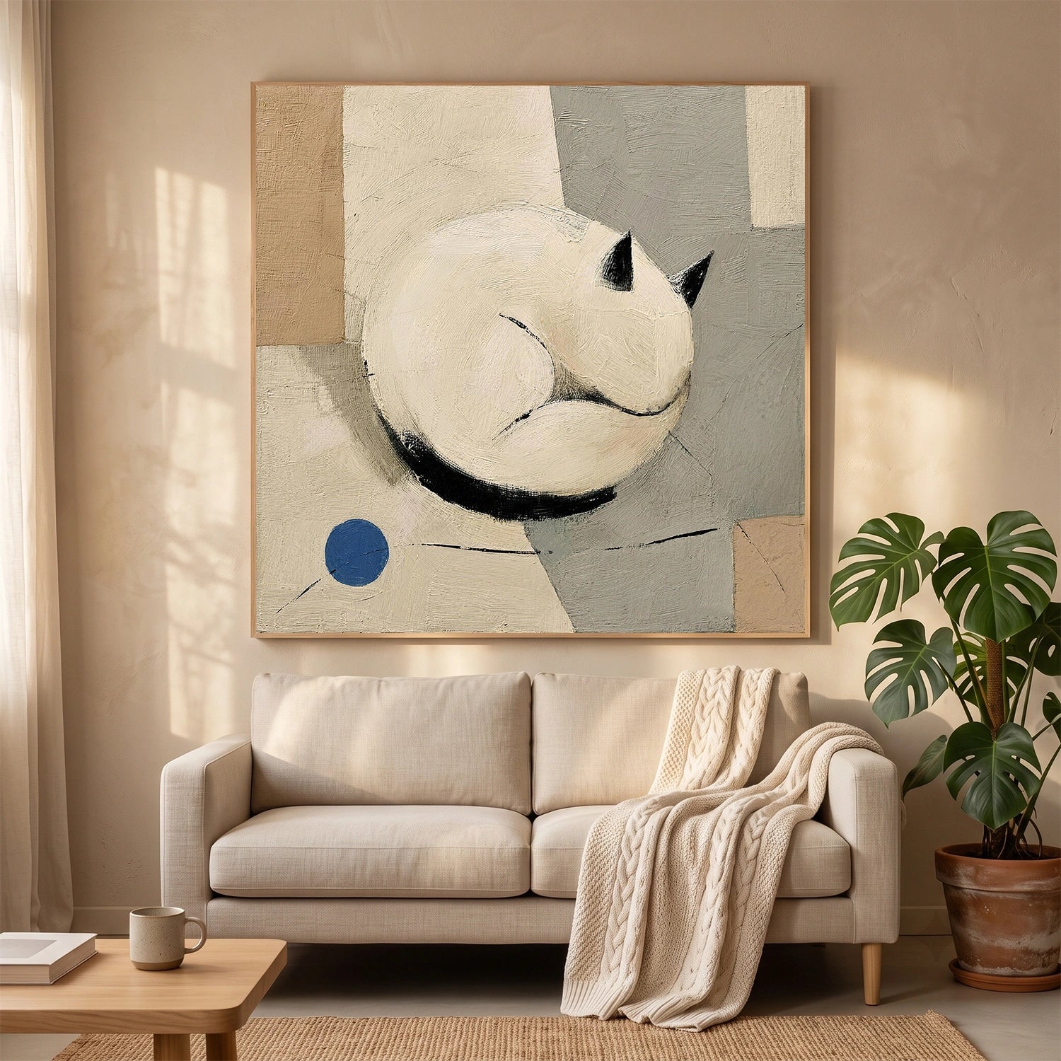 Abstract Animal Cat Wall Art #AL207