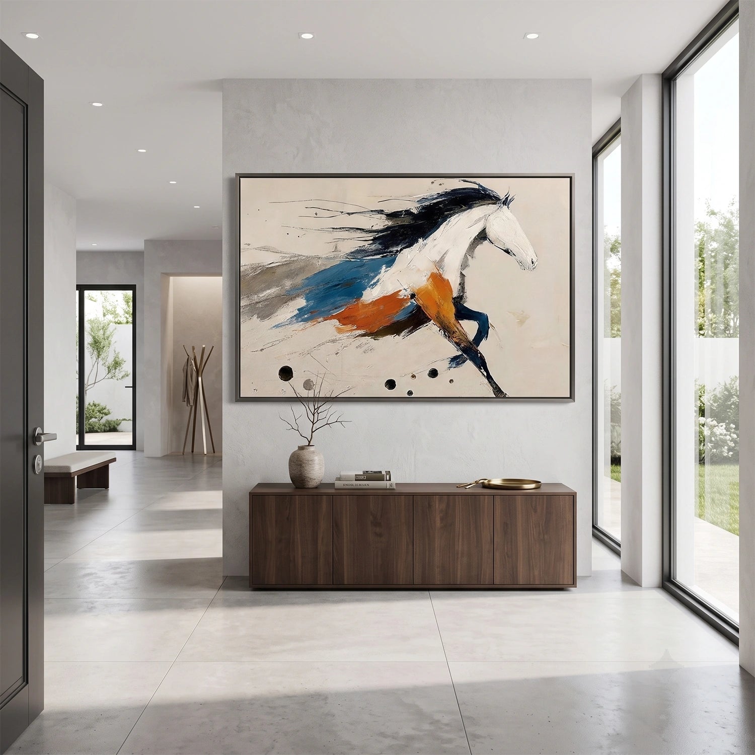Abstract Animal Horse Wall Art #AL211
