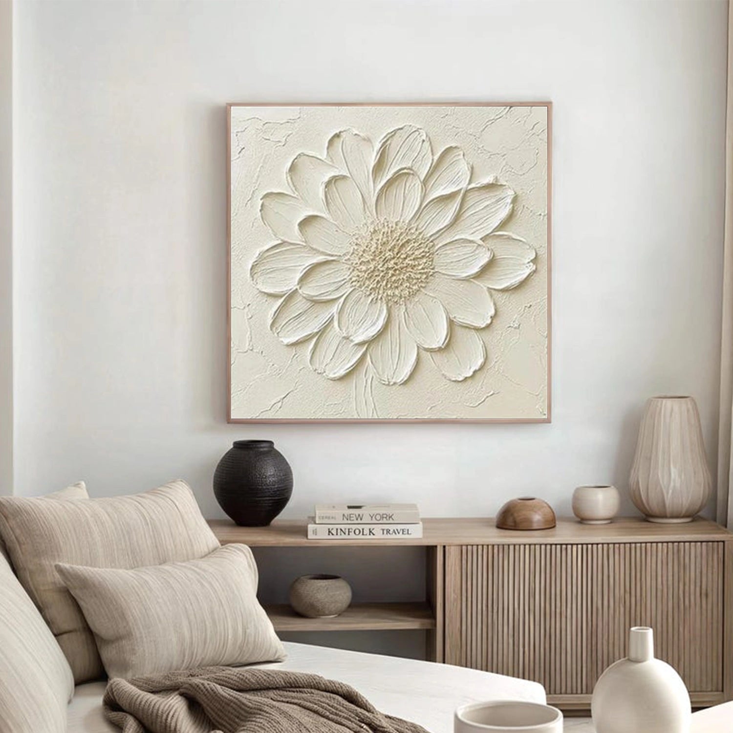 Flower & Tree Abstract Textured Wall Art #ML221
