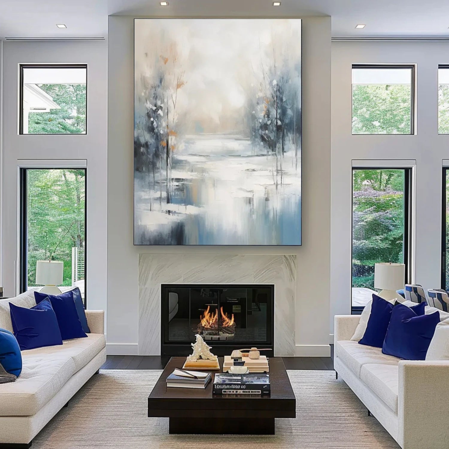 Flower & Tree Abstract Wall Art #ML161