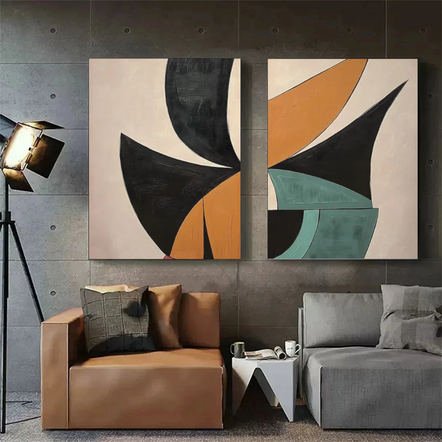 Abstract Canvas Art Set of 2 #WS728