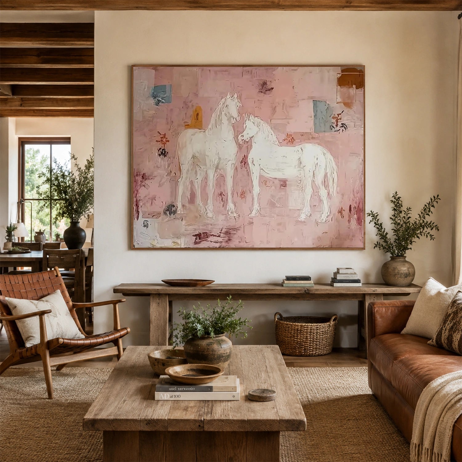 Abstract Animal Horse Wall Art #AL222