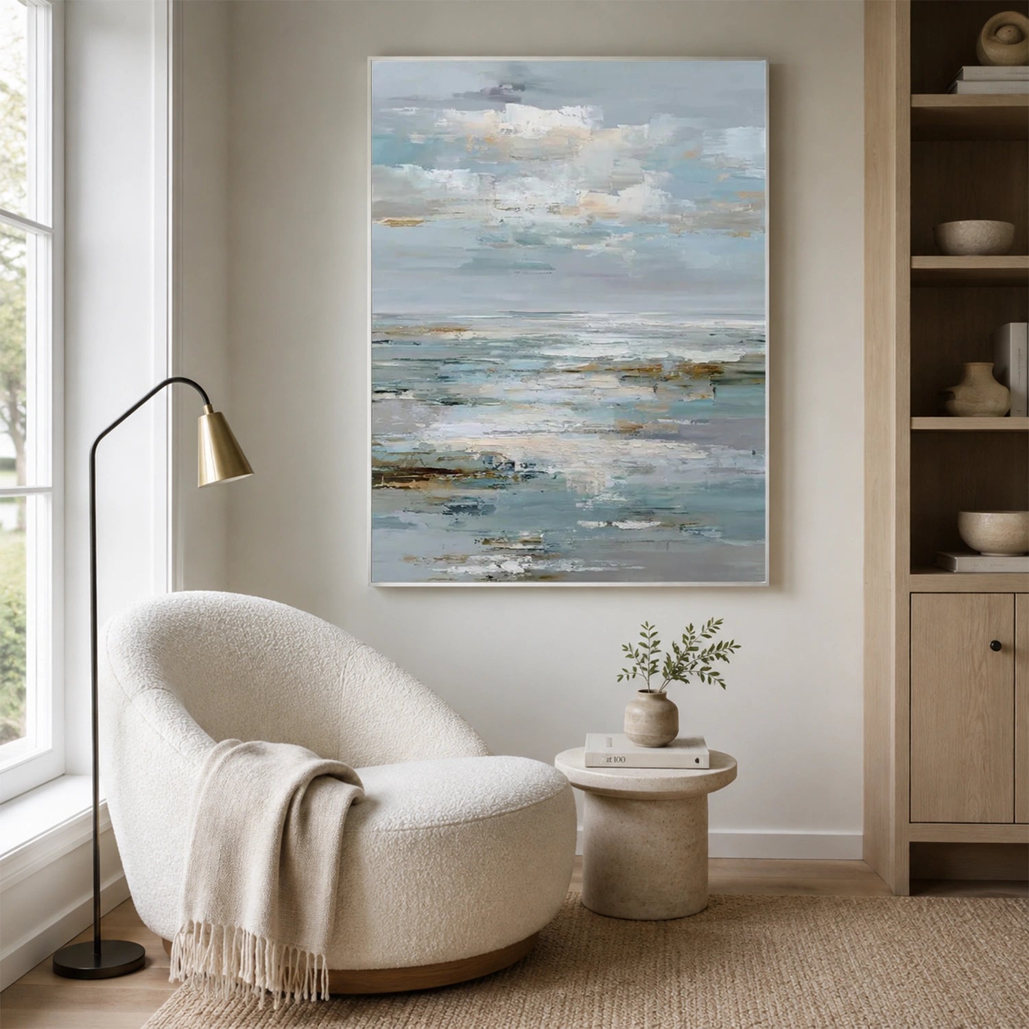 Sea & Sky Abstract Wall Art #MS359