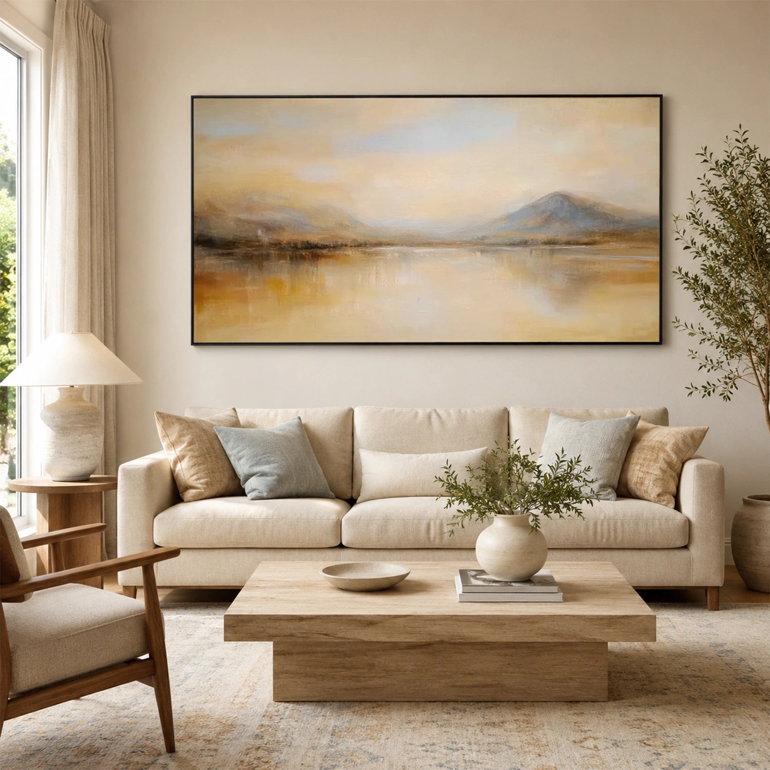 Abstract Mountain Canvas Art #MM412