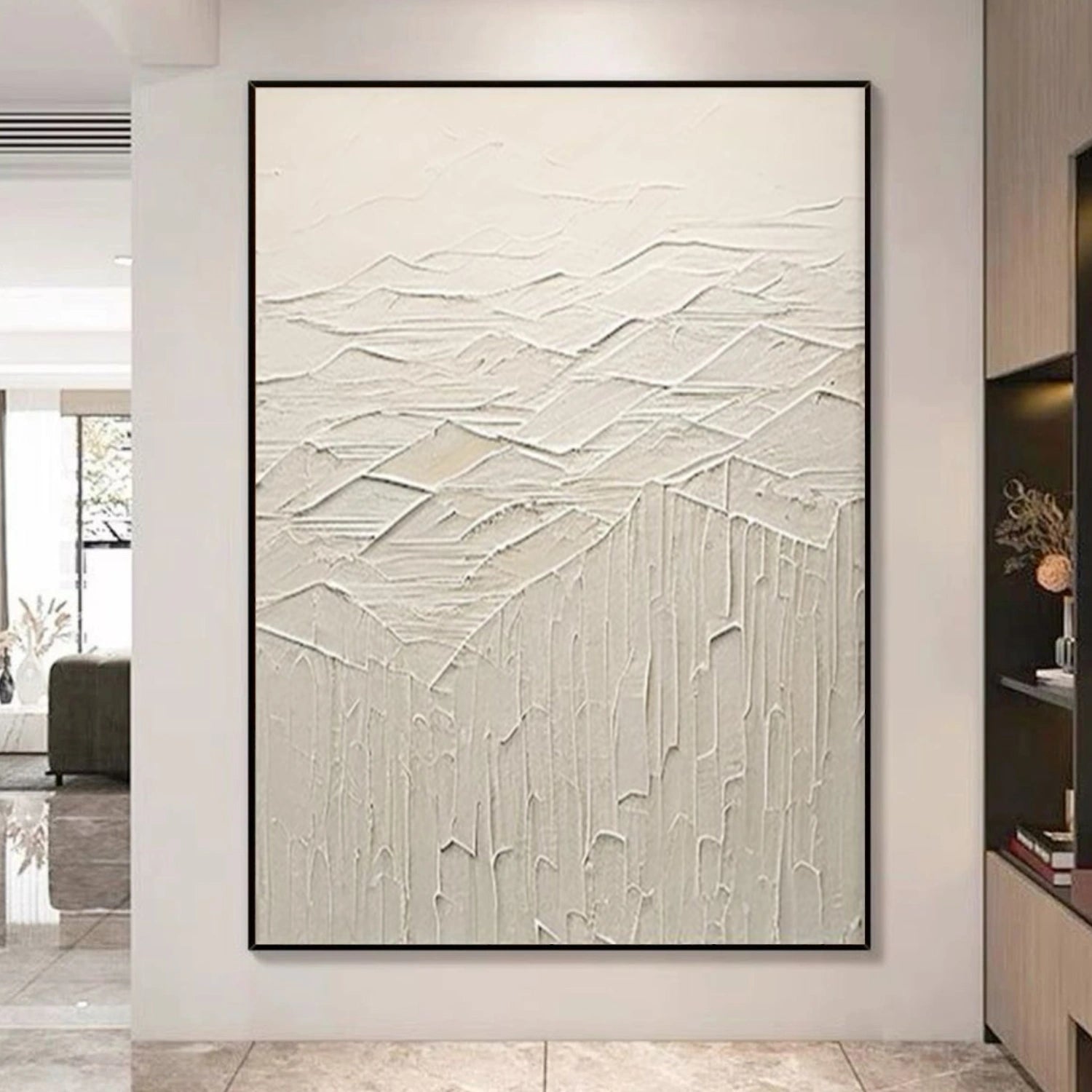 Minimalist Mountain Textured Canvas Art #MM331