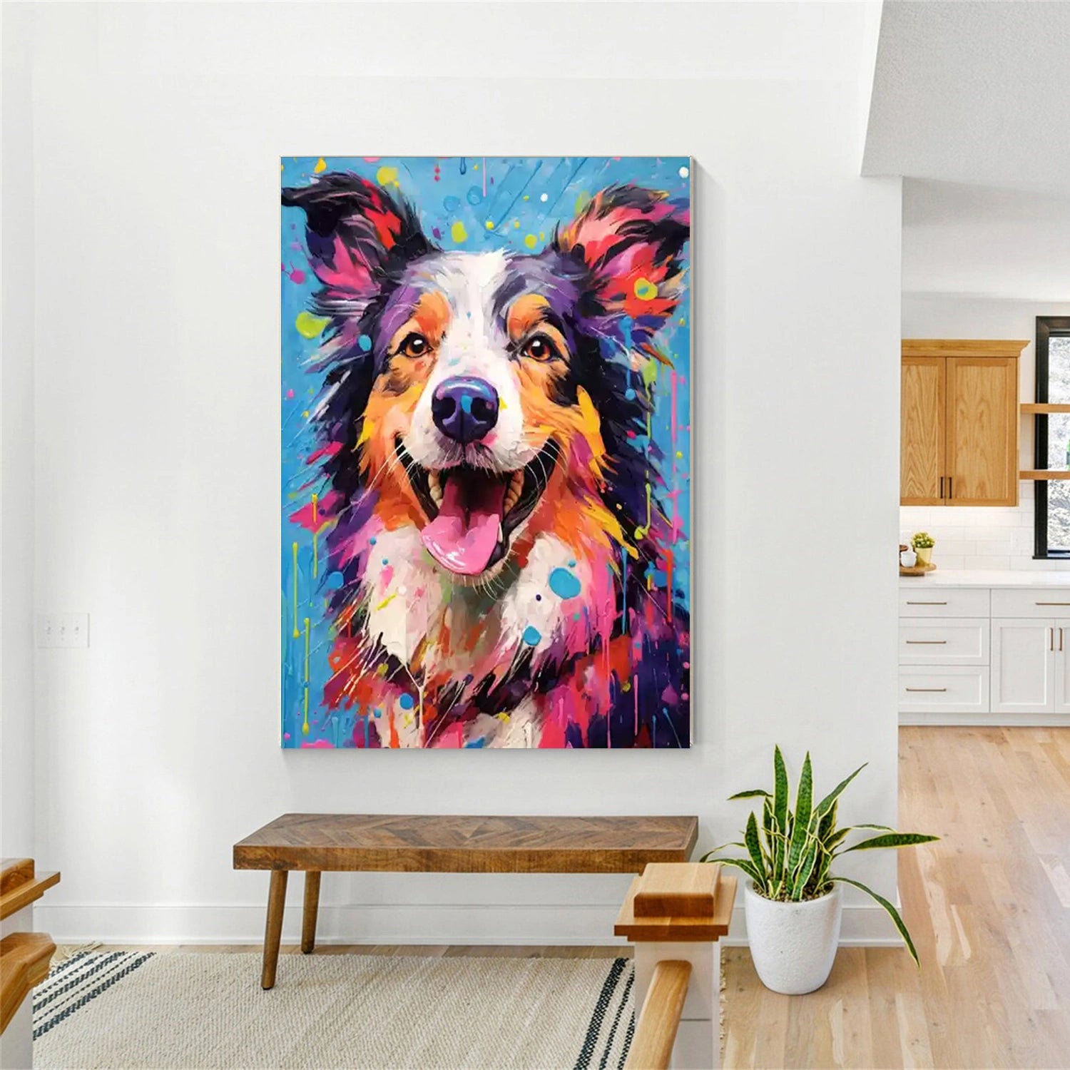 Abstract Animal Dog Wall Art #AL113