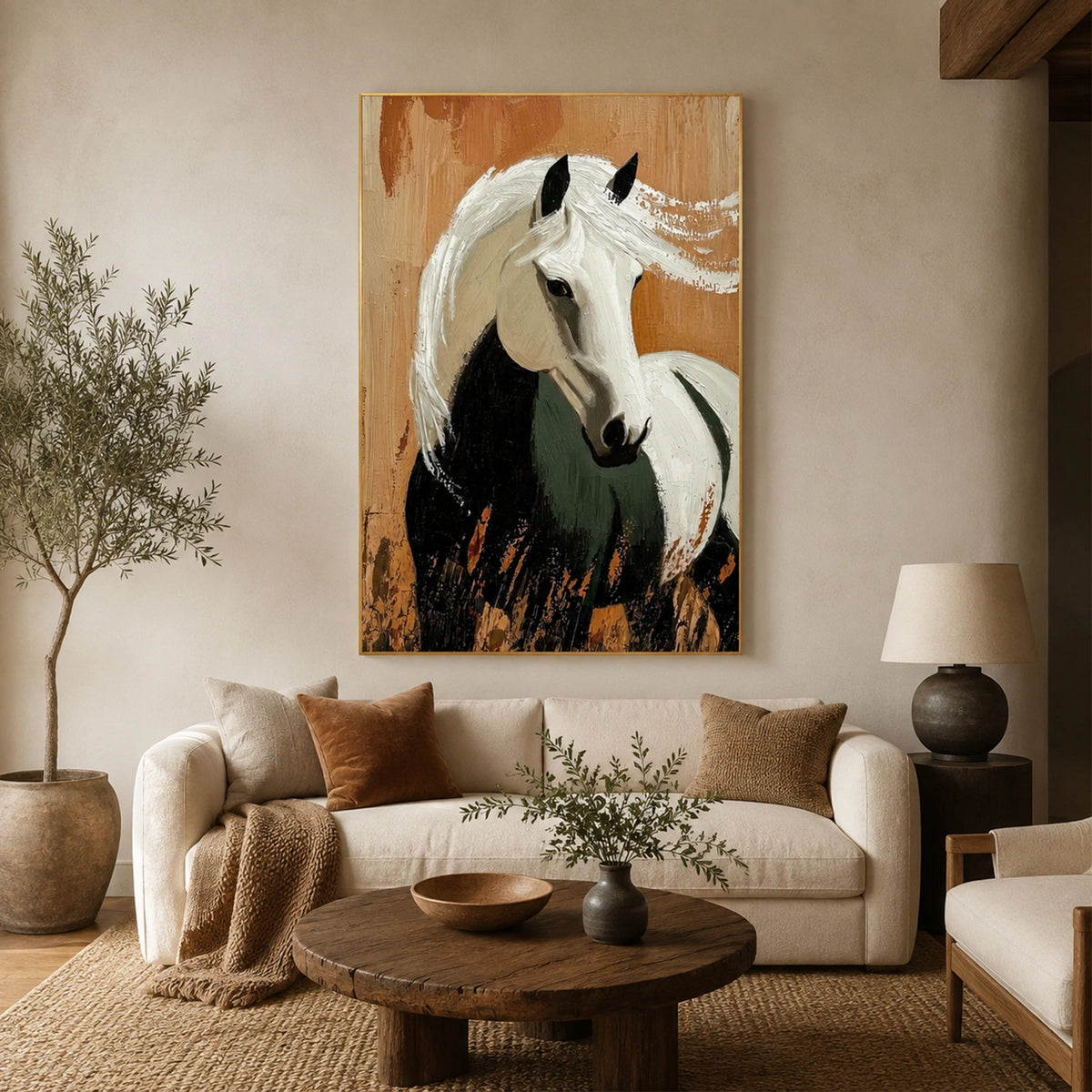 Abstract Animal Horse Wall Art #AL226